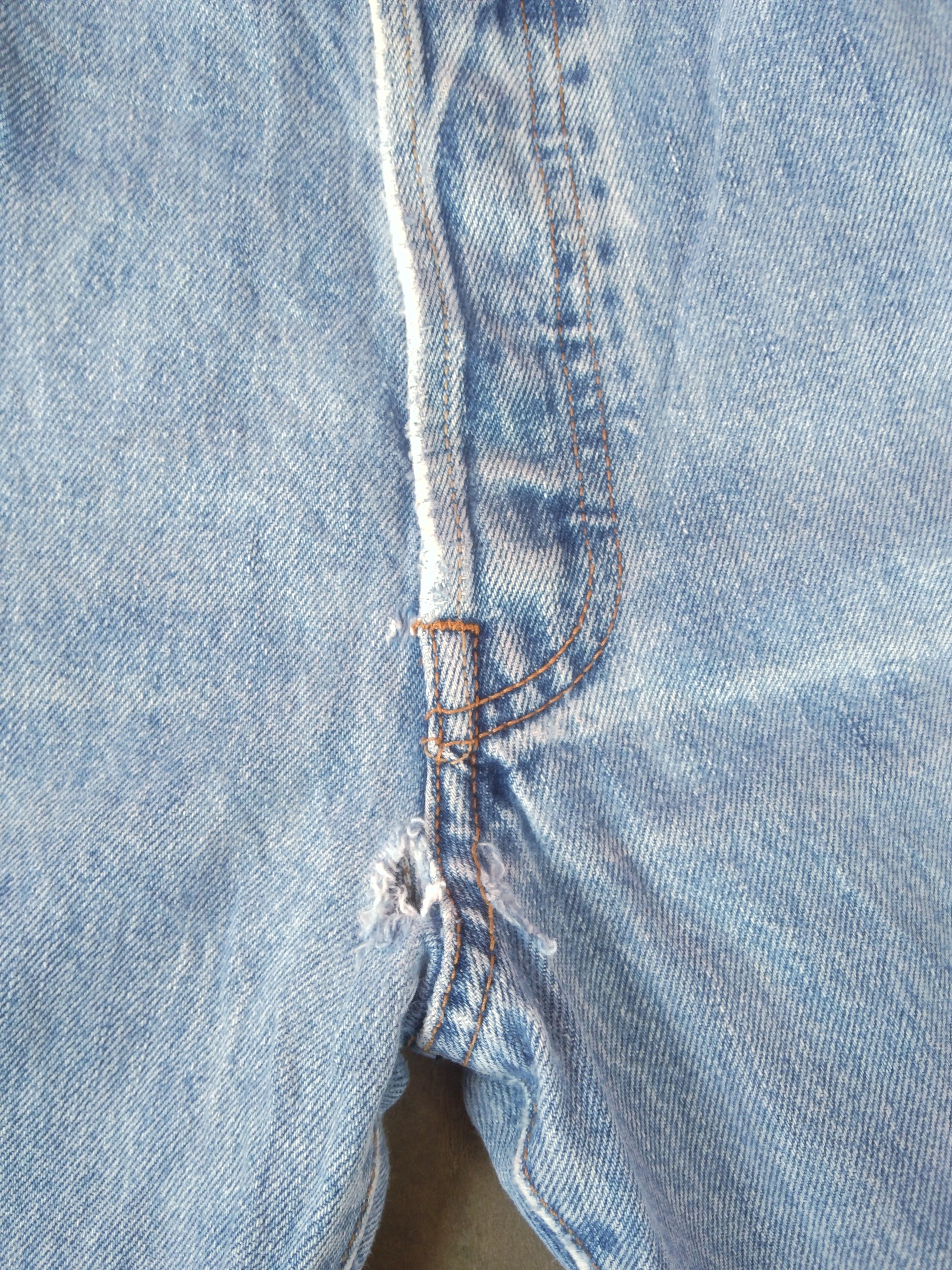 Levi's × Vintage Vintage Levis 501 Light Wash Distressed Jeans 34x31 Size US 34 / EU 50 - 9 Thumbnail