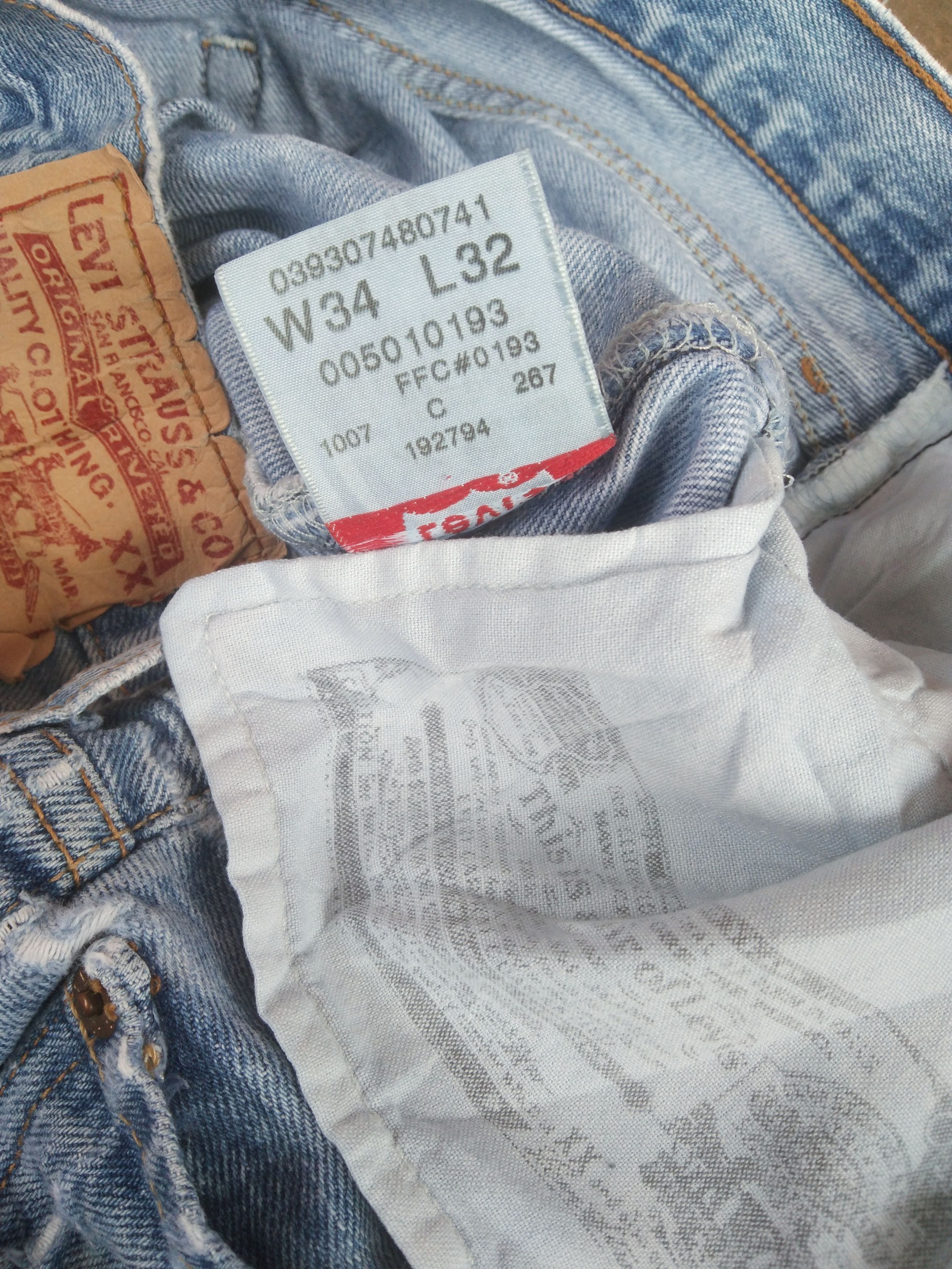 Levi's × Vintage Vintage Levis 501 Light Wash Distressed Jeans 34x31 Size US 34 / EU 50 - 16 Thumbnail