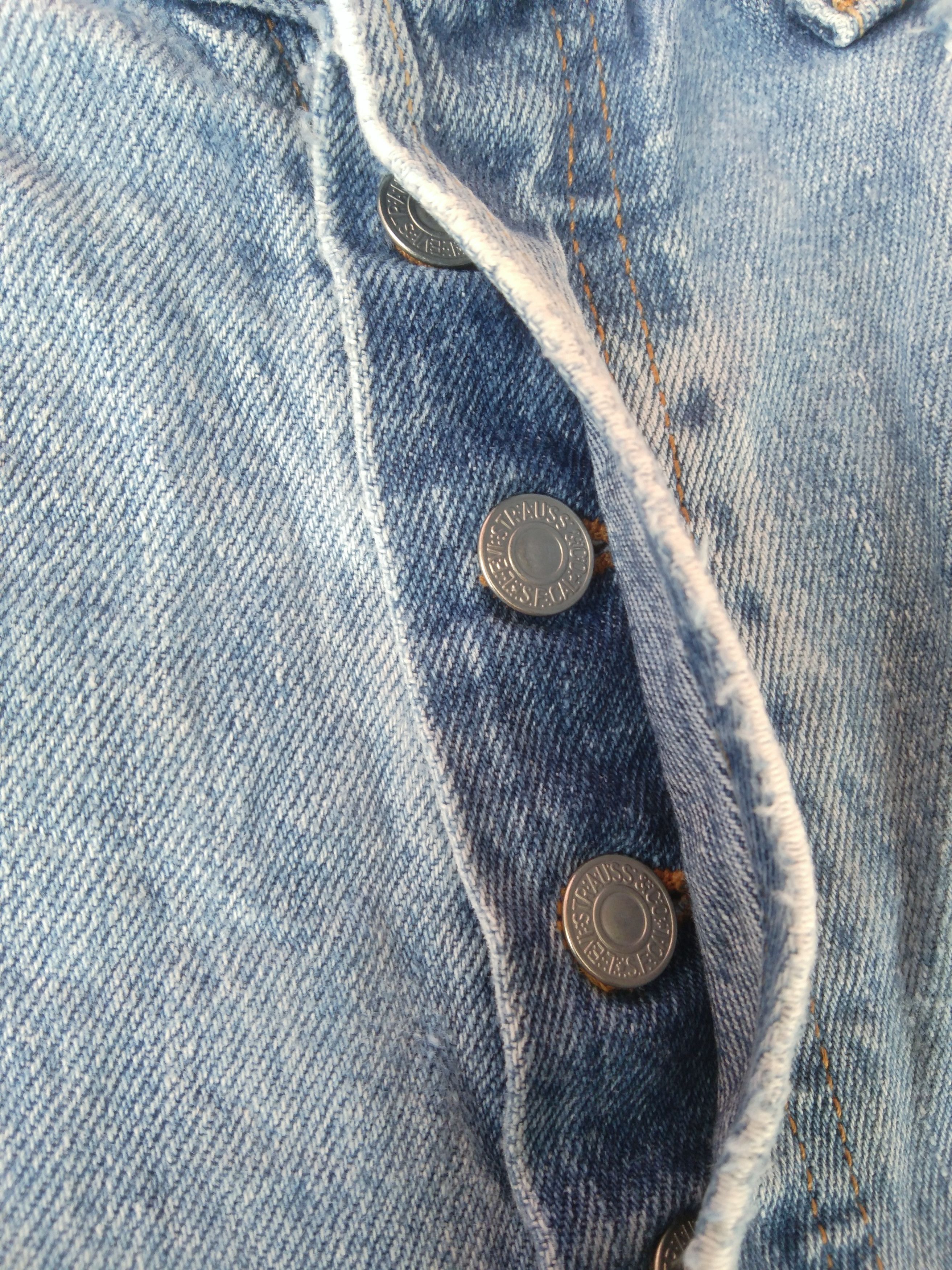 Levi's × Vintage Vintage Levis 501 Light Wash Distressed Jeans 34x31 Size US 34 / EU 50 - 14 Thumbnail