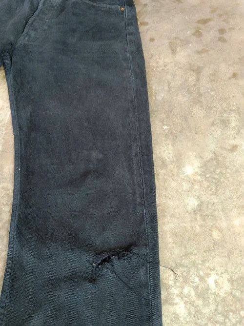 Levi's × Vintage Vintage Levis 501 Black Distressed Jeans 30x32 Size US 30 / EU 46 - 9 Thumbnail