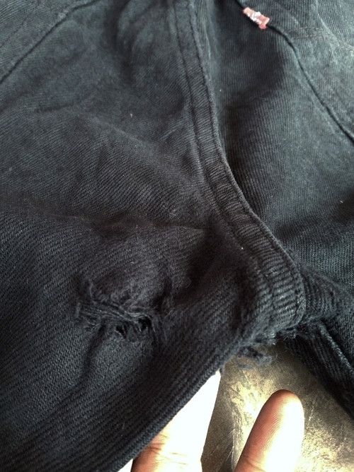 Levi's × Vintage Vintage Levis 501 Black Distressed Jeans 30x32 Size US 30 / EU 46 - 7 Thumbnail
