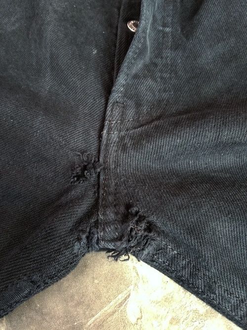 Levi's × Vintage Vintage Levis 501 Black Distressed Jeans 30x32 Size US 30 / EU 46 - 8 Thumbnail