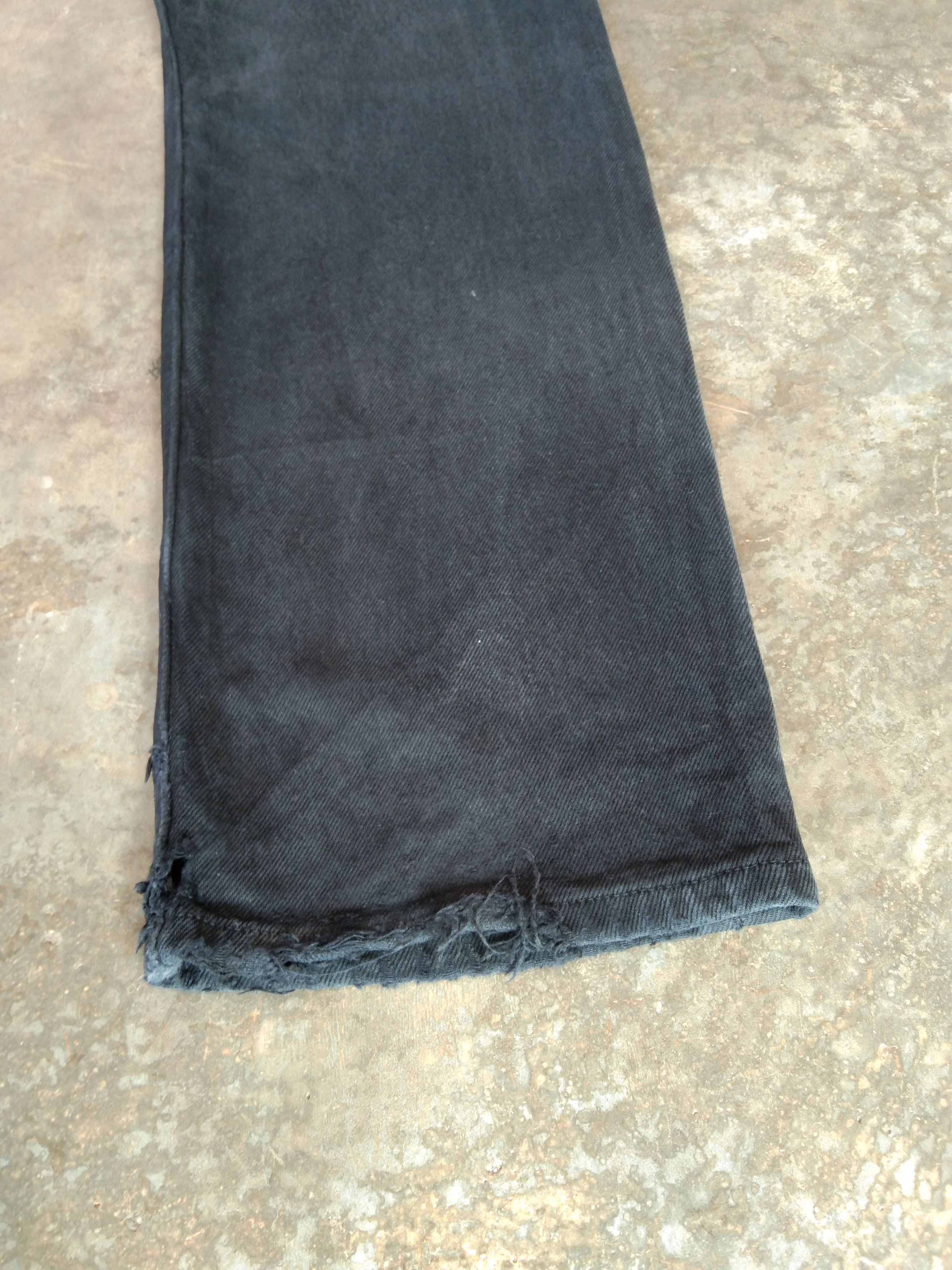 Levi's × Vintage Vintage Levis 501 Black Distressed Jeans 30x32 Size US 30 / EU 46 - 3 Thumbnail