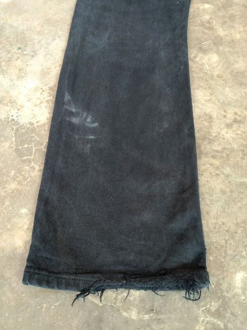 Levi's × Vintage Vintage Levis 501 Black Distressed Jeans 30x32 Size US 30 / EU 46 - 4 Thumbnail