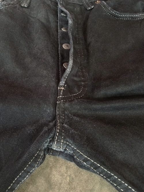Levi's × Vintage 90s Vintage Levis 501 Black Made In USA Distressed Jeans Size US 31 - 8 Thumbnail