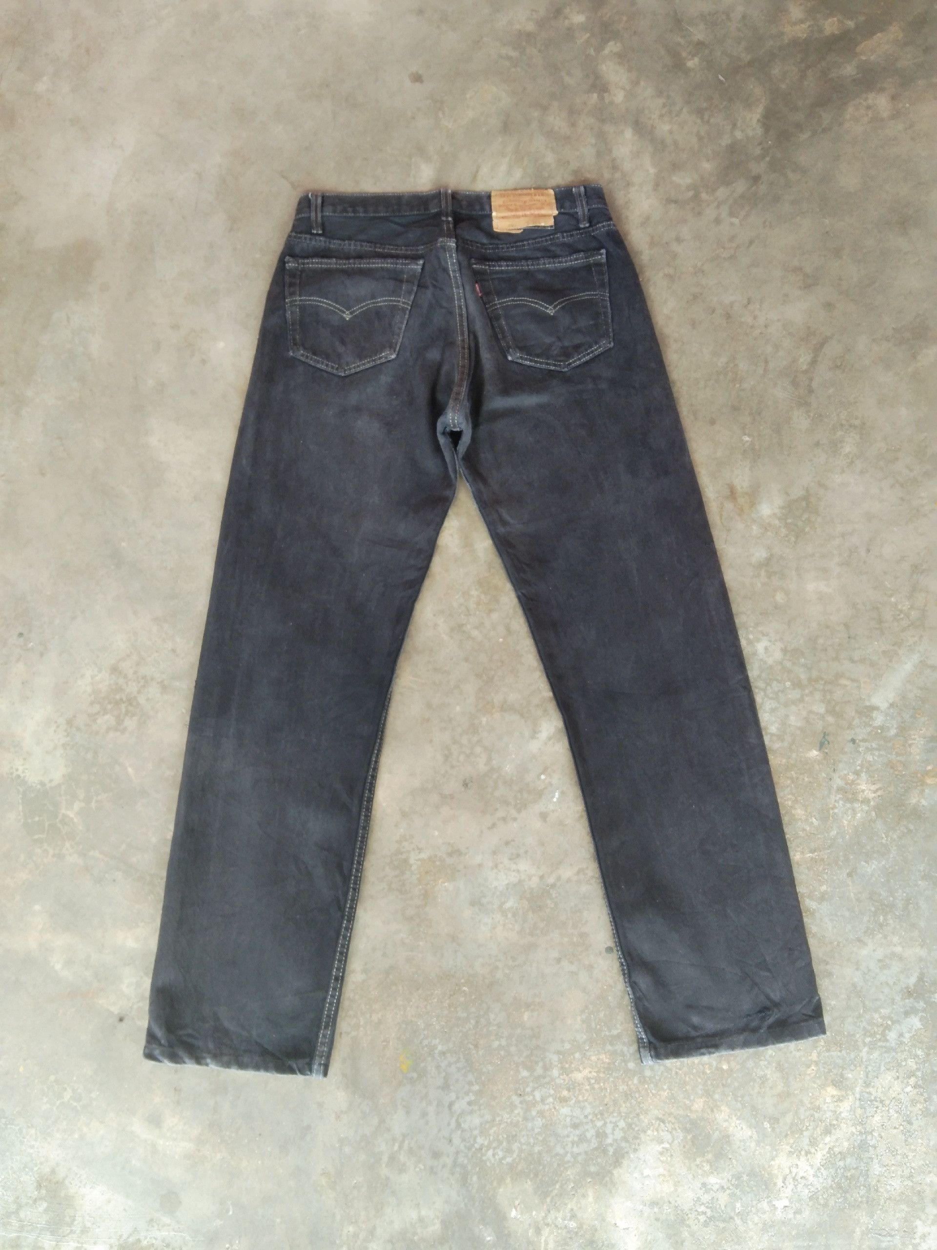 Levi's × Vintage 90s Vintage Levis 501 Black Made In USA Distressed Jeans Size US 31 - 2 Thumbnail