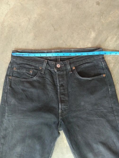 Levi's × Vintage 90s Vintage Levis 501 Black Made In USA Distressed Jeans Size US 31 - 7 Thumbnail