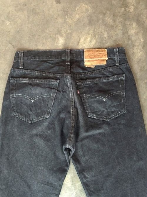 Levi's × Vintage 90s Vintage Levis 501 Black Made In USA Distressed Jeans Size US 31 - 5 Thumbnail