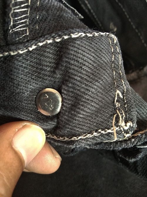 Levi's × Vintage 90s Vintage Levis 501 Black Made In USA Distressed Jeans Size US 31 - 12 Thumbnail