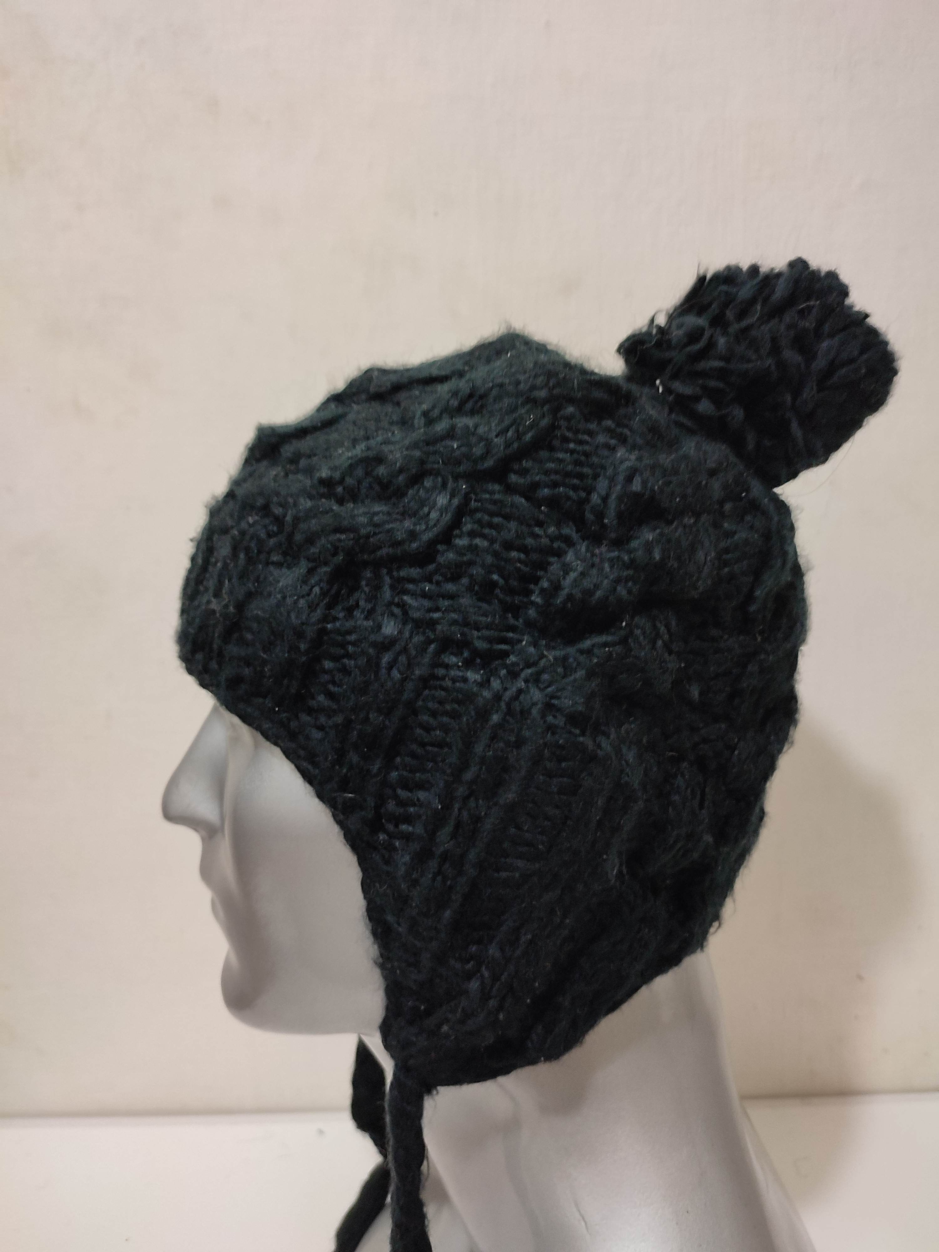 Beams Plus 🔥Beams Black Knitted Trapper Hats Size ONE SIZE - 2 Thumbnail