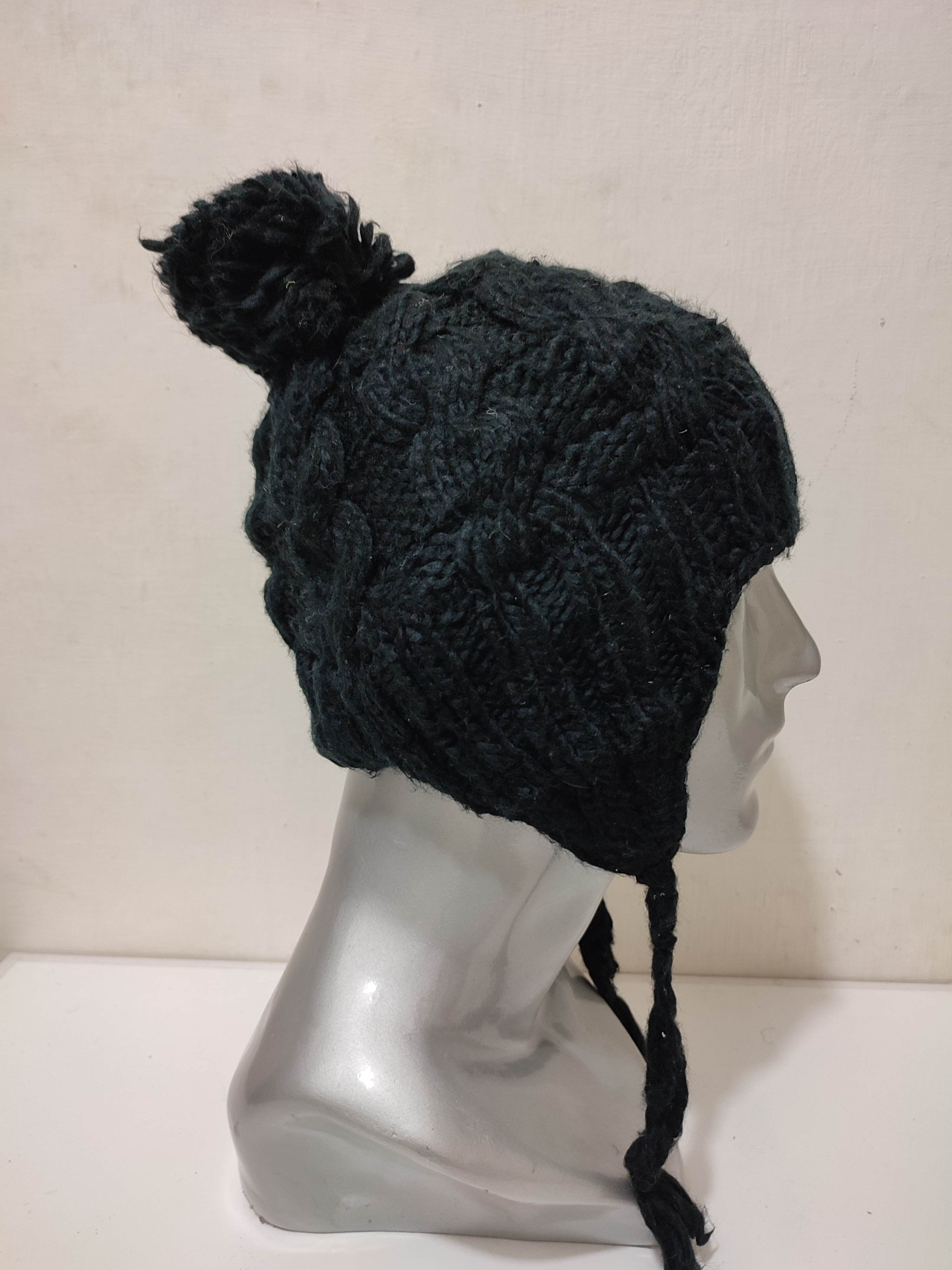 Beams Plus 🔥Beams Black Knitted Trapper Hats Size ONE SIZE - 5 Thumbnail