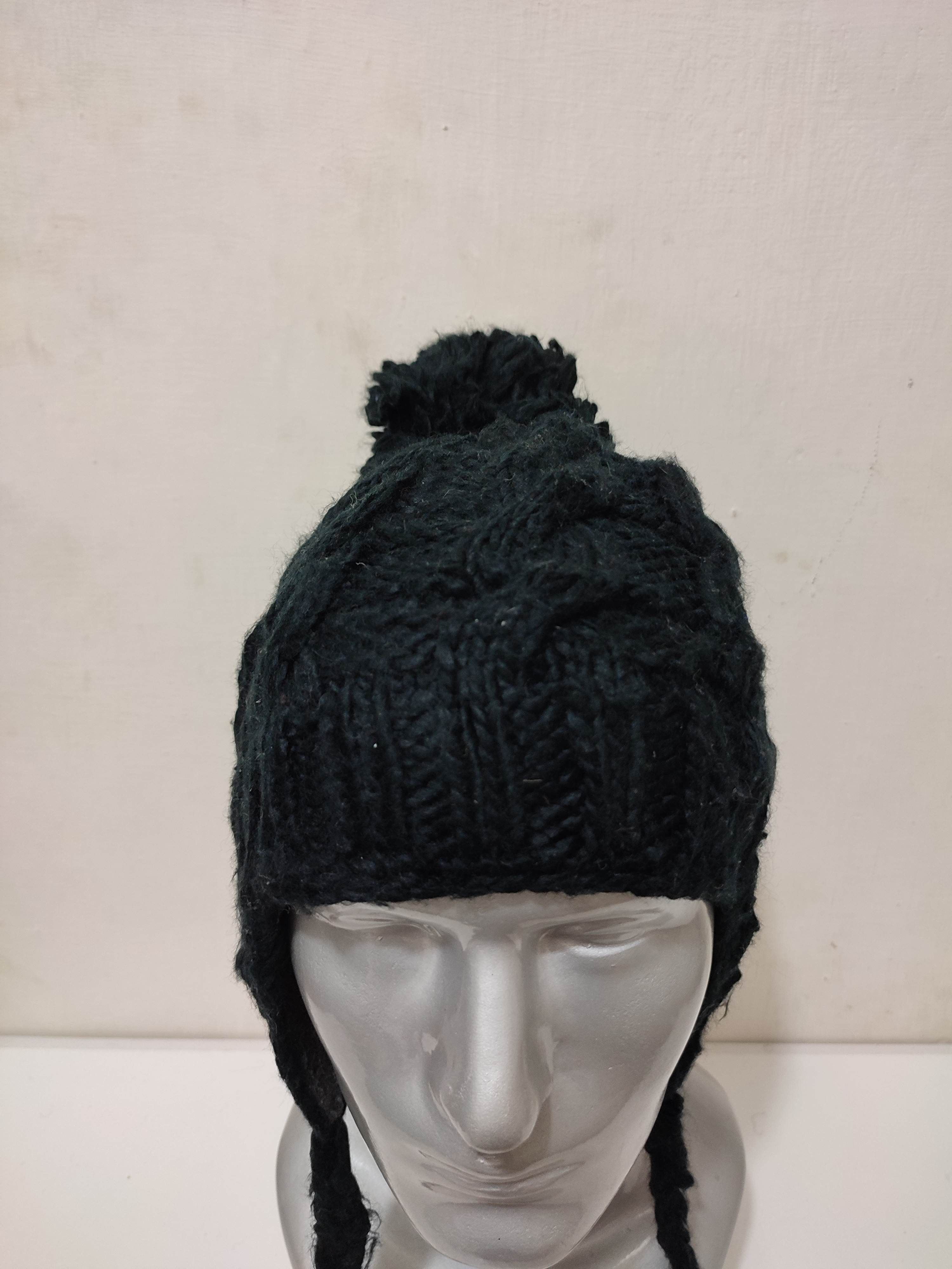 Beams Plus 🔥Beams Black Knitted Trapper Hats Size ONE SIZE - 4 Thumbnail