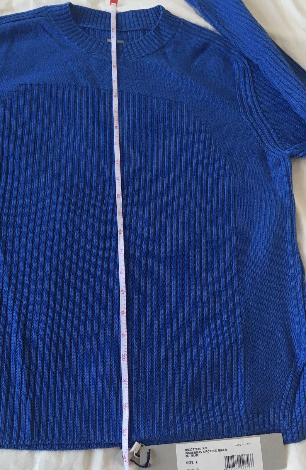 Rick Owens × Rick Owens Drkshdw NEW 🔥 FISHERMAN WOOL KNIT CROPPED TECUATL CARTI Size US L / EU 52-54 / 3 - 16 Thumbnail