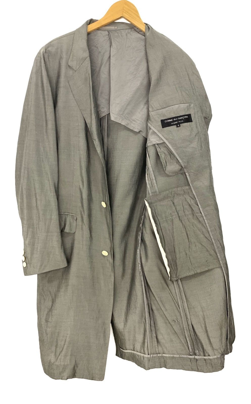 Comme des Garcons Comme des Garçons Homme Plus Polyester Gabardine Coat Size US S / EU 44-46 / 1 - 5 Thumbnail