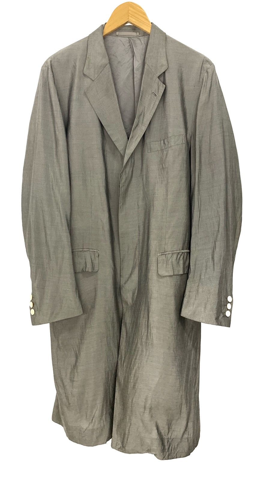Comme des Garcons Comme des Garçons Homme Plus Polyester Gabardine Coat Size US S / EU 44-46 / 1 - 1 Thumbnail