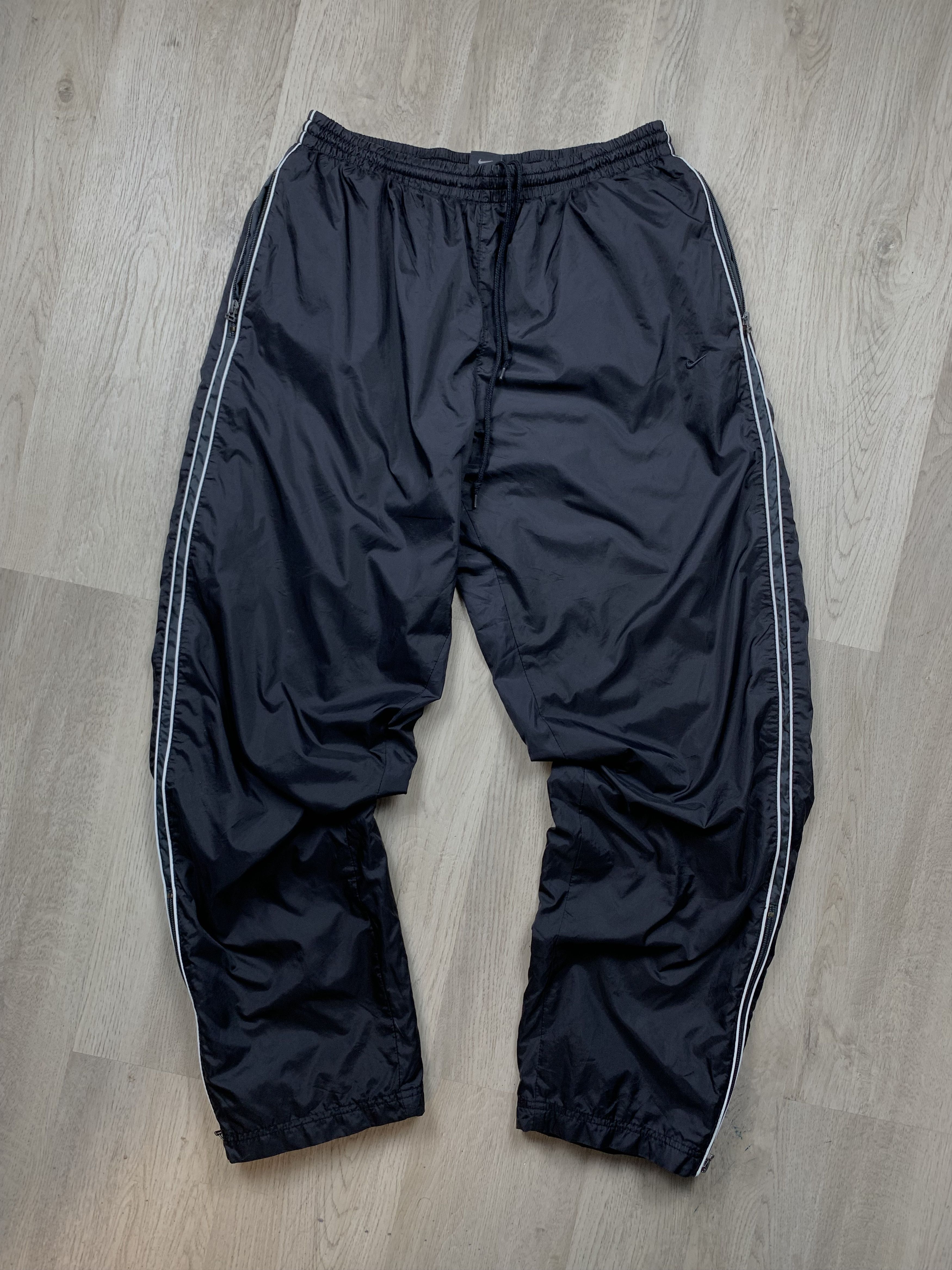 Nike × Vintage Nike Vintage Mens Nylon Pants Drill Y2K Size US 36 / EU 52 - 1 Thumbnail