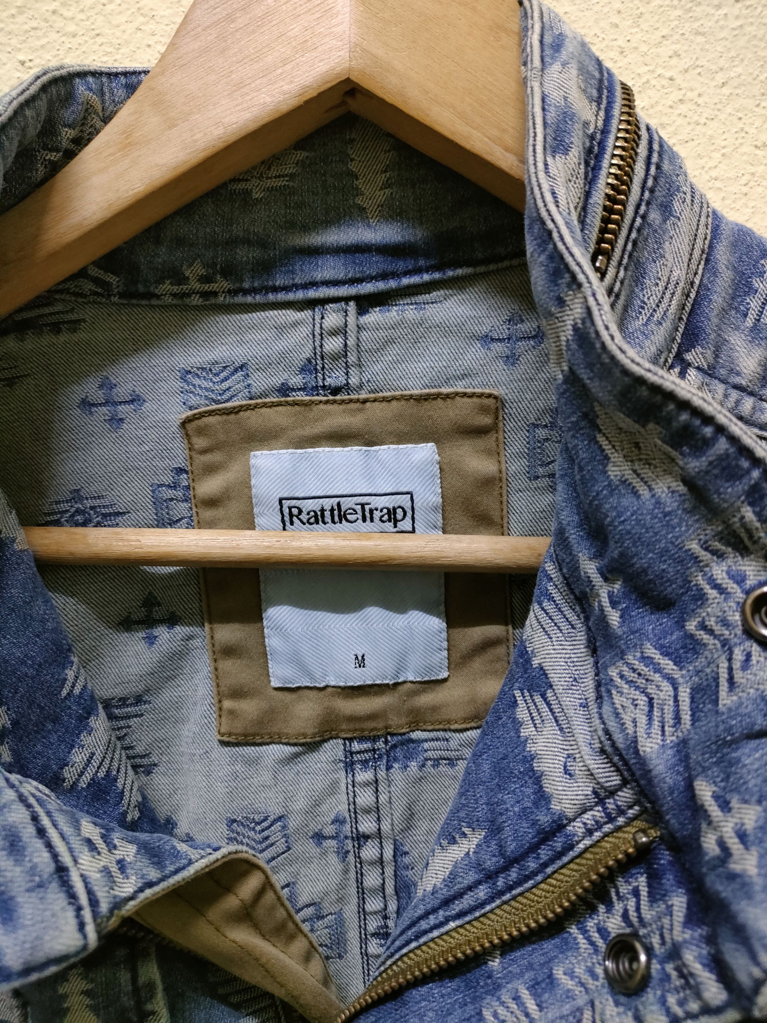 Japanese Brand Rattle Trap NICE Design Denim Jacket Size US M / EU 48-50 / 2 - 7 Thumbnail