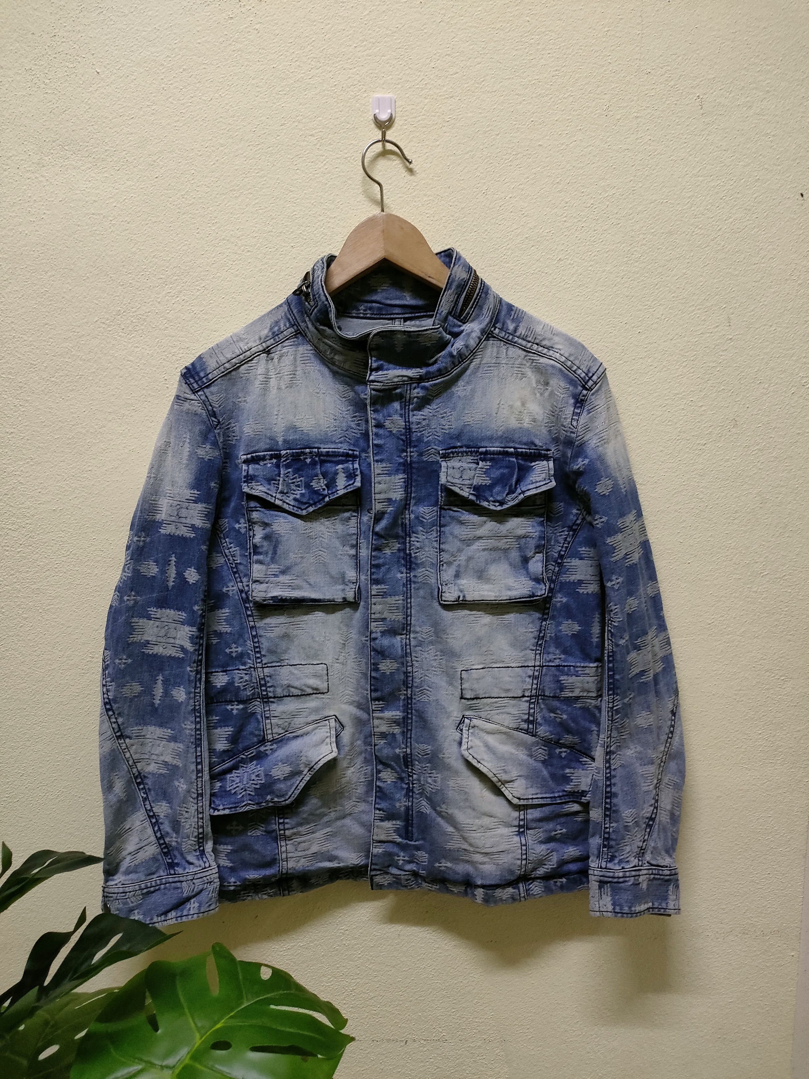 Japanese Brand Rattle Trap NICE Design Denim Jacket Size US M / EU 48-50 / 2 - 1 Thumbnail