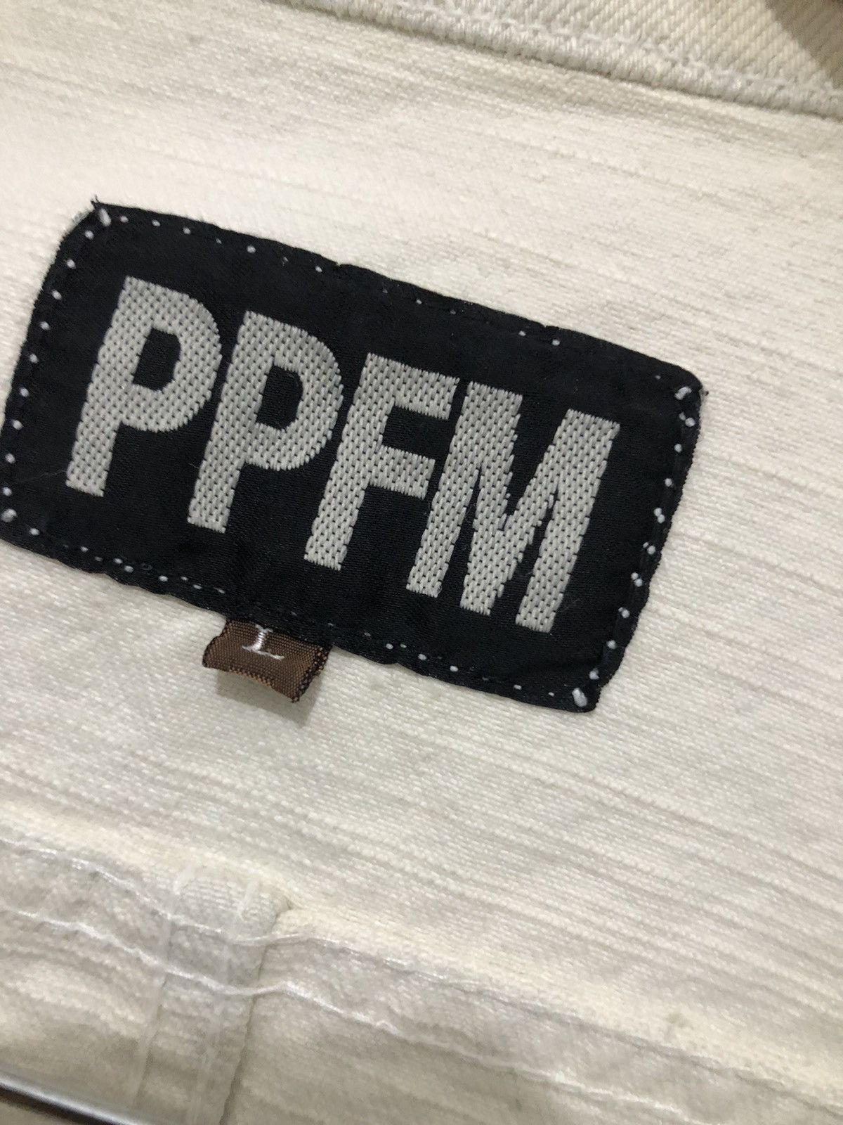 PPFM PPFM DENIM BONDAGE JACKET BUTTON UP RARE DESIGN DISTRESSED Size US L / EU 52-54 / 3 - 13 Thumbnail