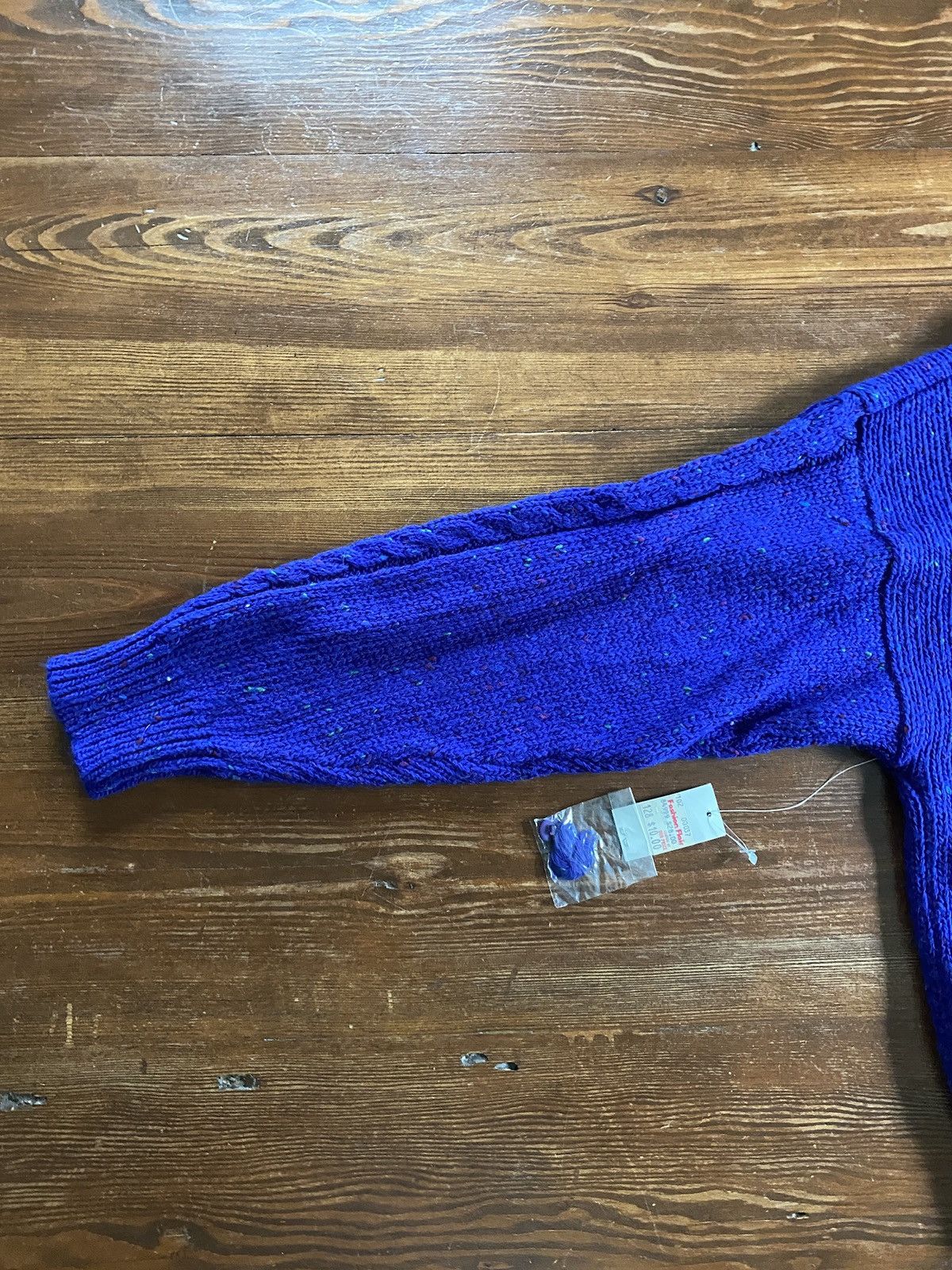 Vintage Vintage NWT 80’s Speckled Cowl Neck Knit Cardigan Sweater Size L / US 10 / IT 46 - 15 Thumbnail