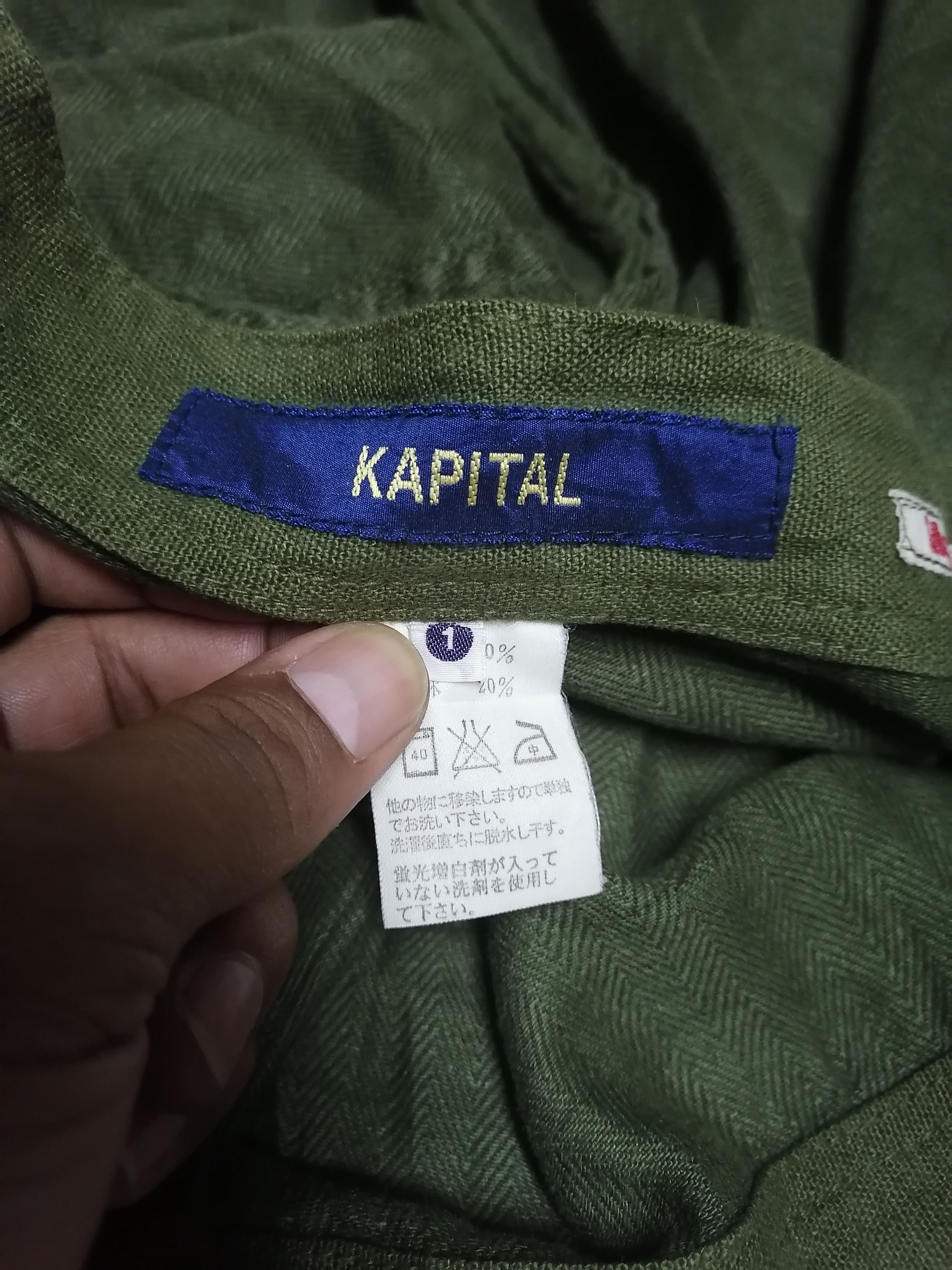Kapital × Kapital Kountry Rare🔥Kapital Herringbone Hakama Pants Size US 34 / EU 50 - 10 Thumbnail