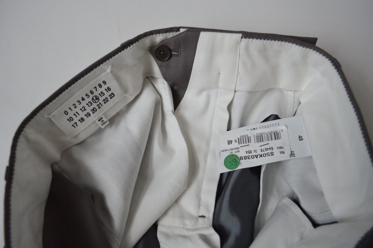 Maison Margiela S/S 17 Sample Gray Wool Trousers Size US 32 / EU 48 - 4 Thumbnail