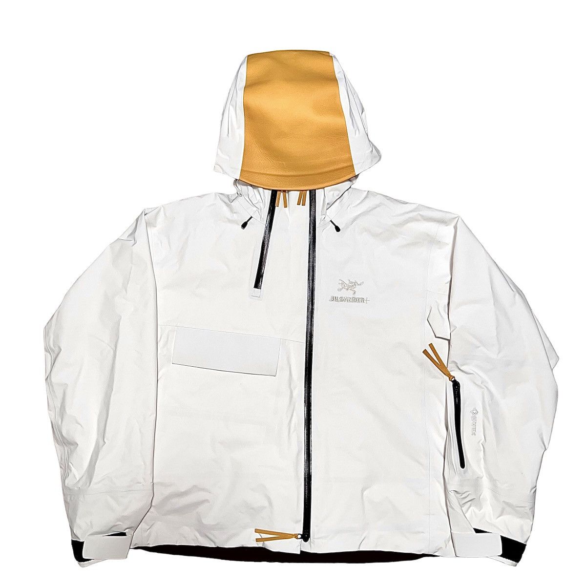 image of Arcteryx x Jil Sander Arc'teryx × Jil Sander + "mist" Goretex Shell Jacket in White (Size Medium)