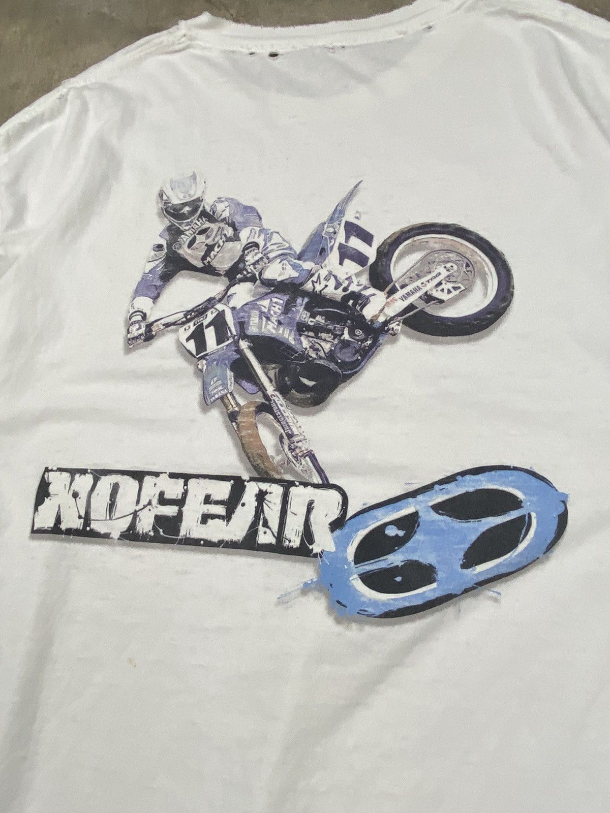 No Fear × Vintage Vintage no fear motocross distressed t shirt Size US L / EU 52-54 / 3 - 2 Thumbnail
