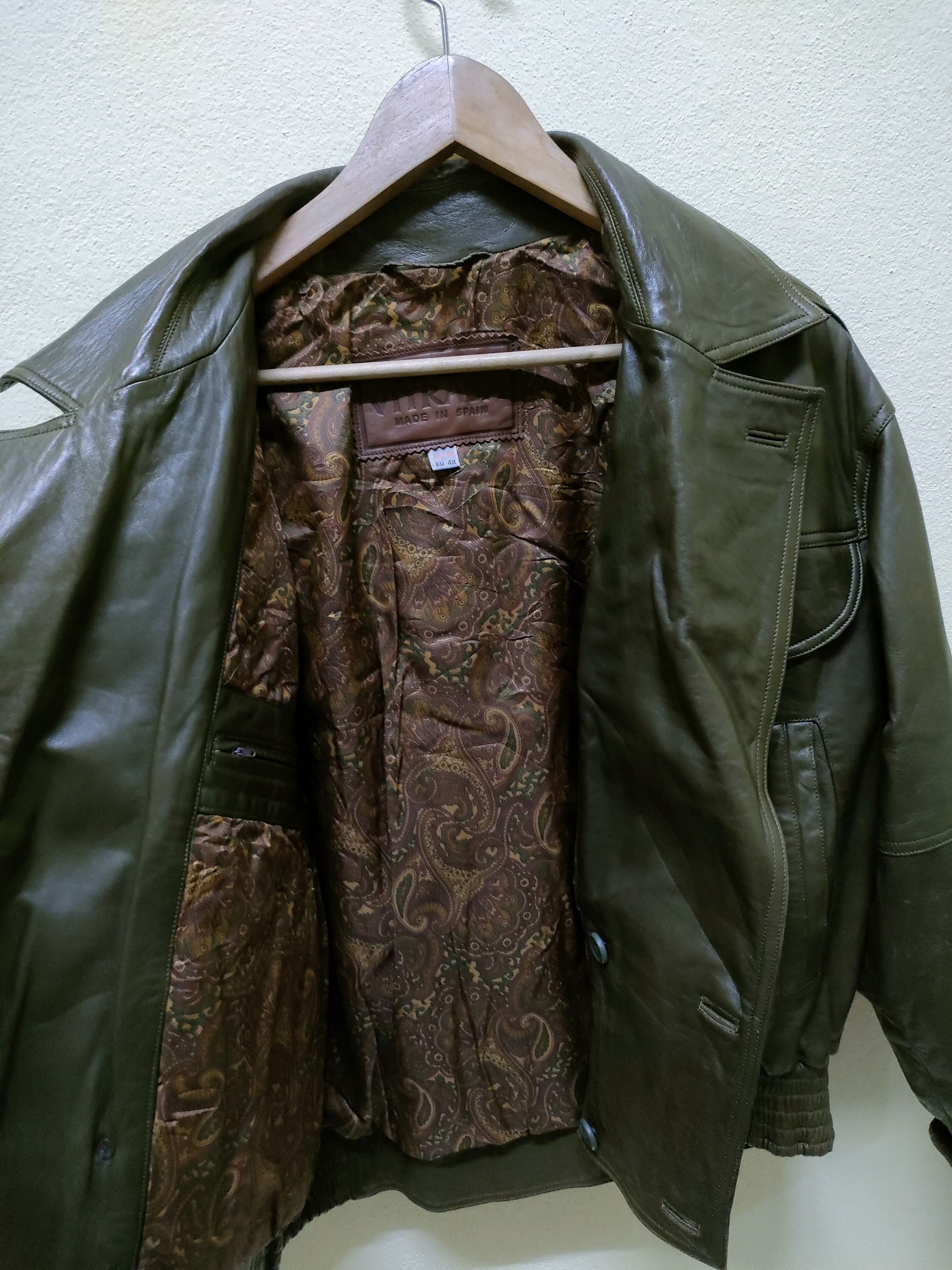 Genuine Leather × Vintage Vitrasa Lamb Leather Jacket Size US M / EU 48-50 / 2 - 8 Thumbnail