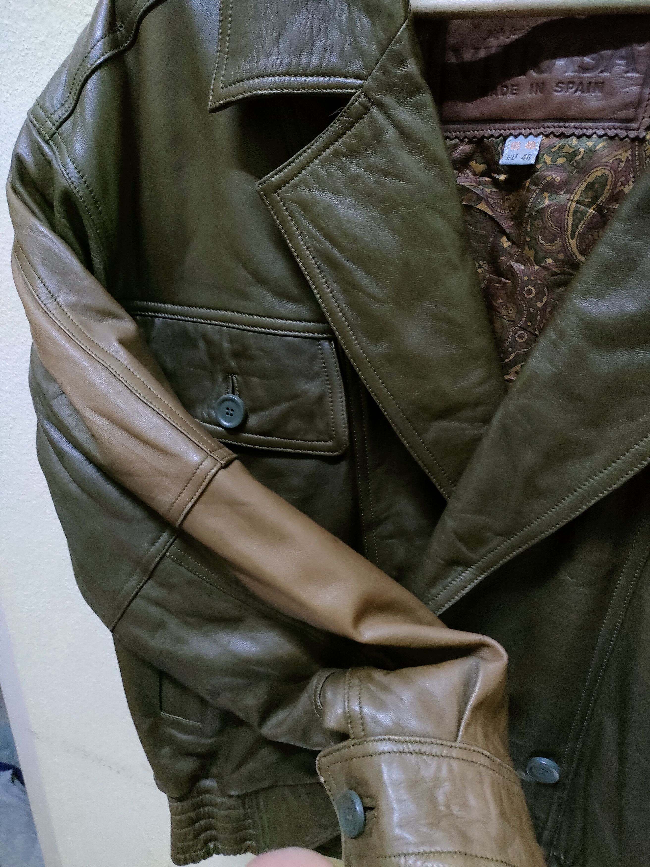 Genuine Leather × Vintage Vitrasa Lamb Leather Jacket Size US M / EU 48-50 / 2 - 4 Thumbnail