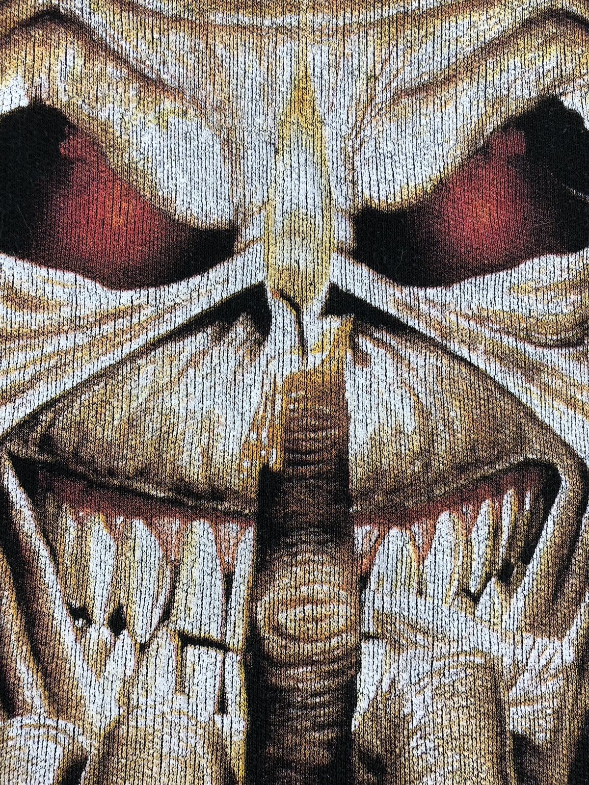 Band Tees Vintage 90s Iron Maiden Eddie Middle Finger Black Hoodie Size US XL / EU 56 / 4 - 4 Thumbnail