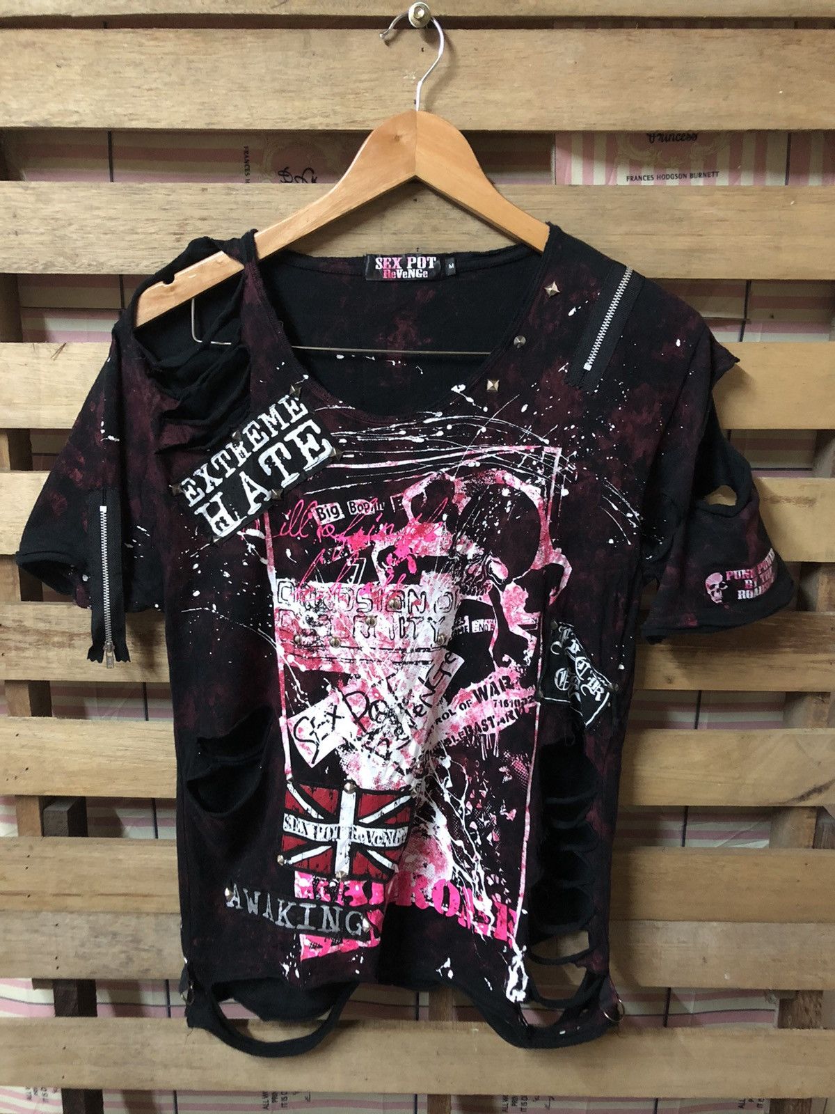 Japanese Brand × Seditionaries SEX POT REVENGE Seditionaries Distressed Rare Design Tee Size US M / EU 48-50 / 2 - 1 Thumbnail