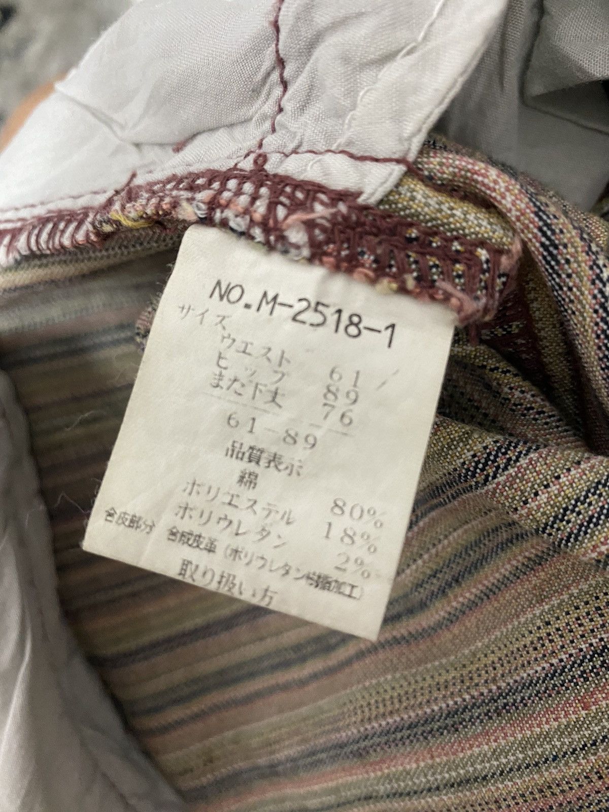 Designer × Japanese Brand Japan Designer Mixt Cargo Striped Flared Pants Size US 28 / EU 44 - 18 Thumbnail