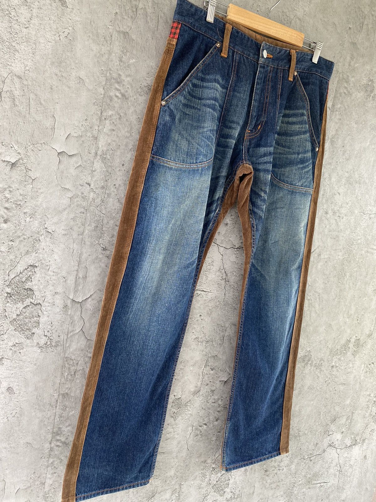 Japanese Brand Project Sre’es Japan Reconstructed Hybrid Corduroy Pants Size US 33 - 5 Thumbnail