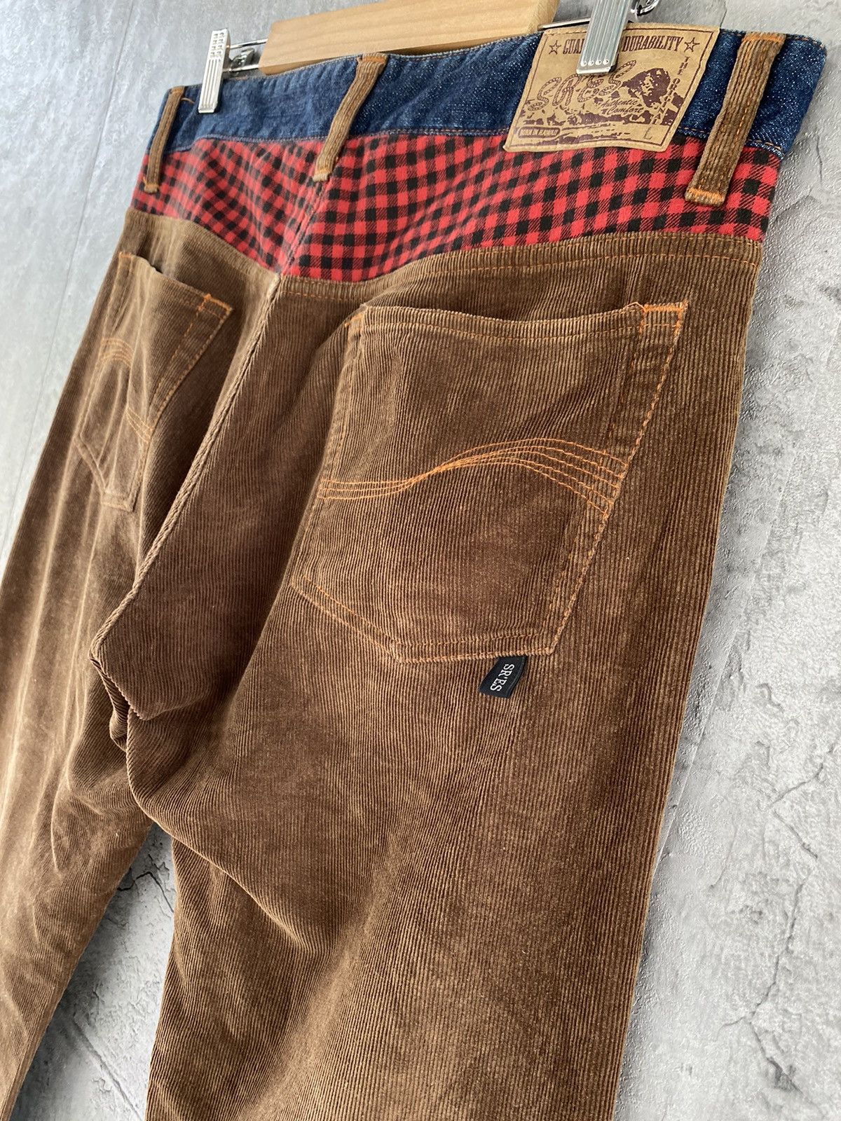 Japanese Brand Project Sre’es Japan Reconstructed Hybrid Corduroy Pants Size US 33 - 12 Thumbnail