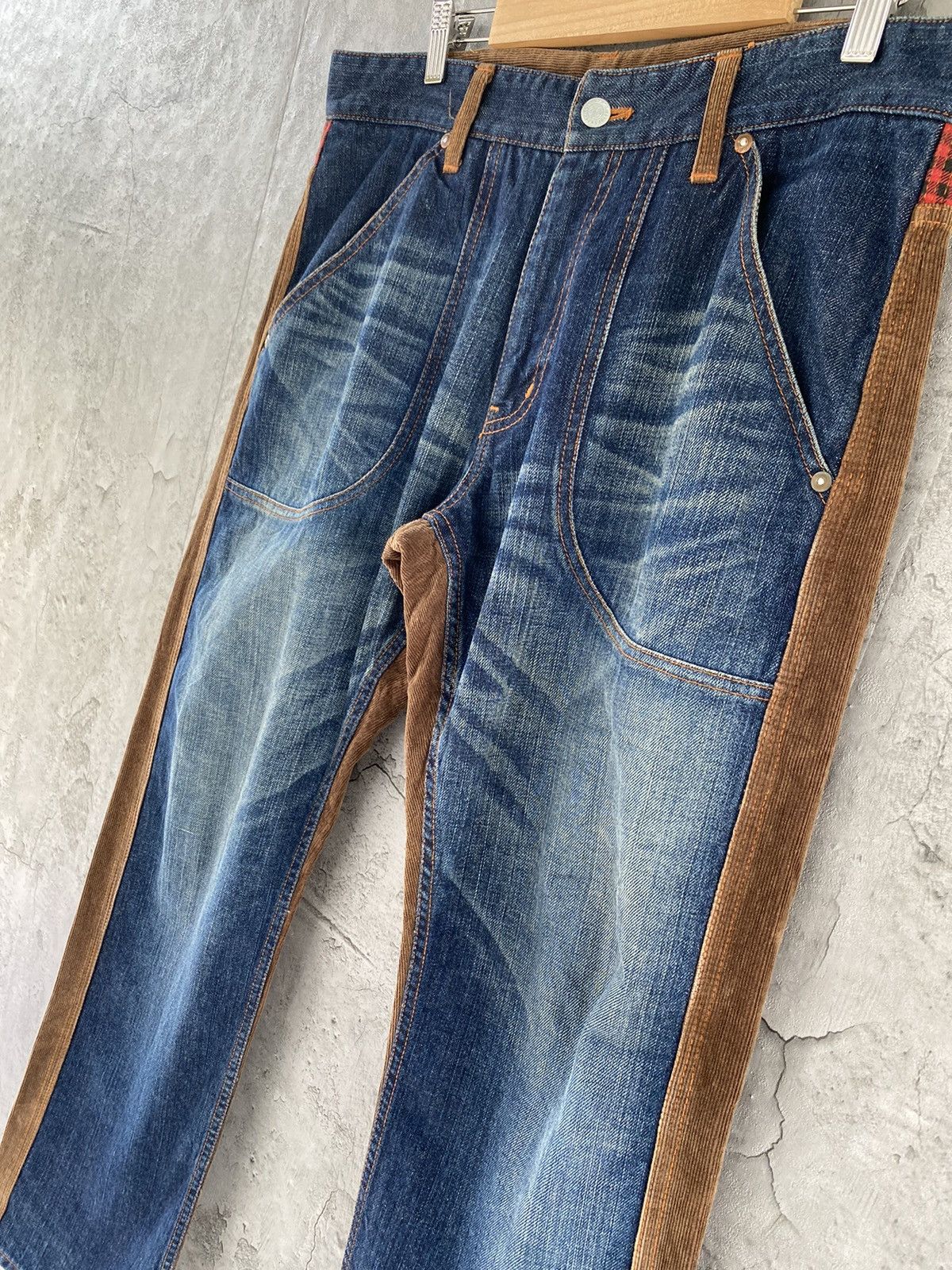 Japanese Brand Project Sre’es Japan Reconstructed Hybrid Corduroy Pants Size US 33 - 8 Thumbnail