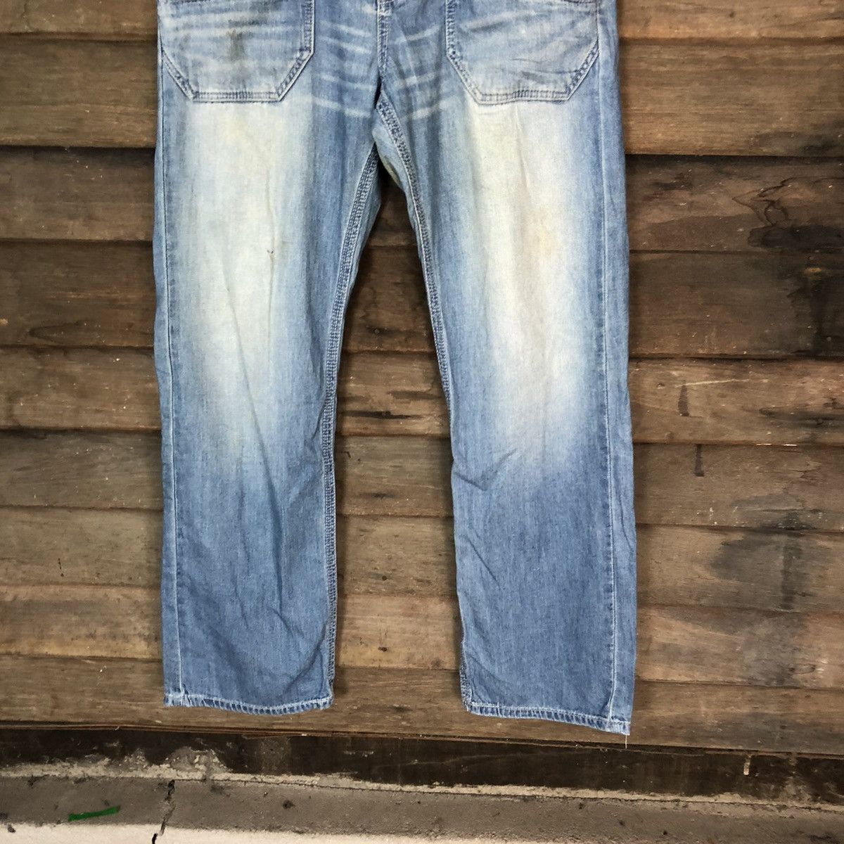Edwin Edwin Blue Distressed Denim bush Pants #5739 Size US 31 - 3 Thumbnail