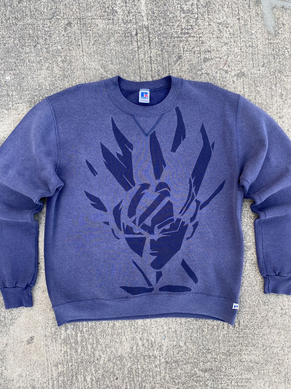 Vintage DRAGONBALL SUN FADED RUSSELL SWEATSHIRT ANIME MANGA Size US L / EU 52-54 / 3 - 5 Thumbnail
