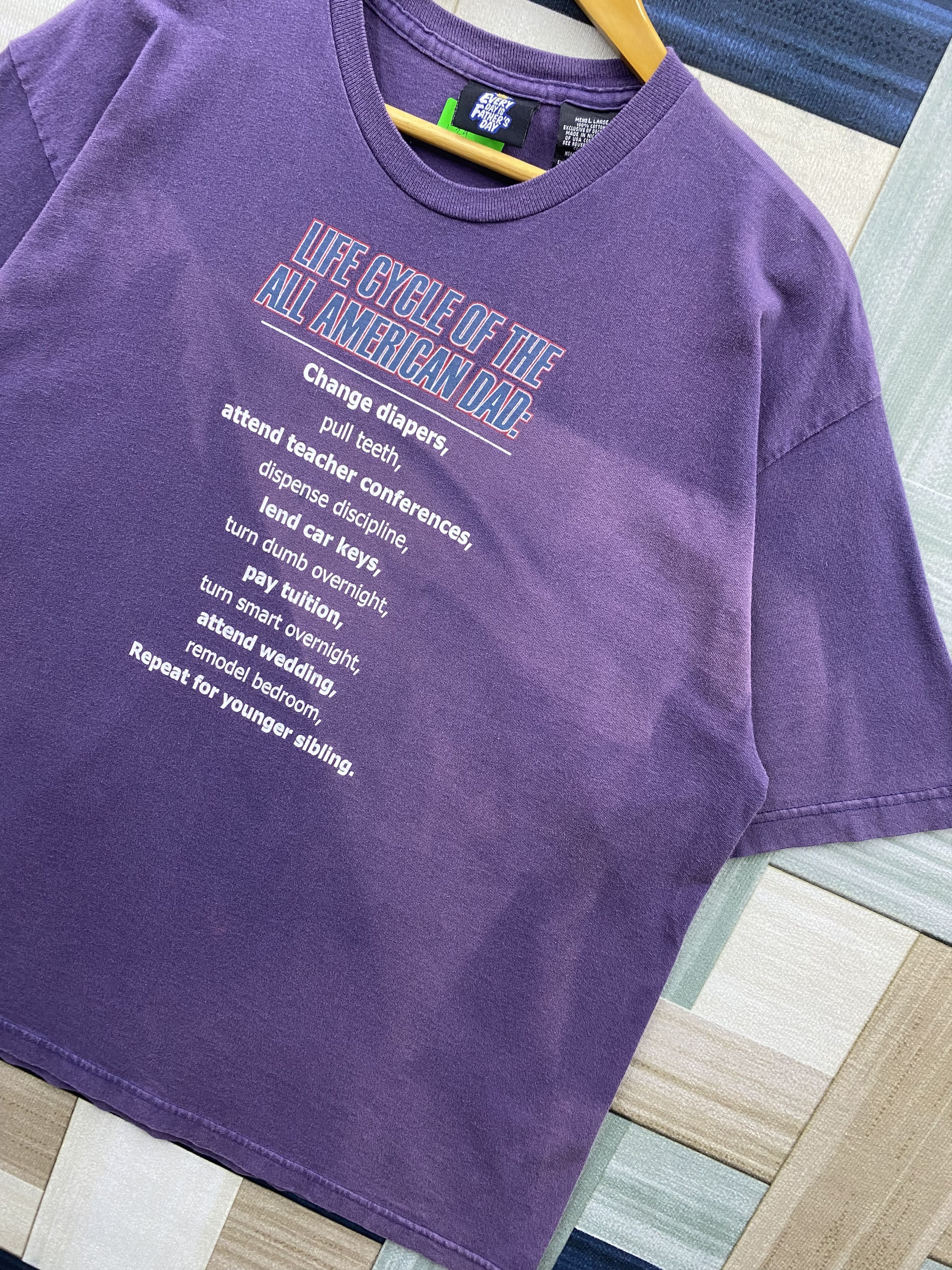 Vintage Vintage Y2K Life Of American Dad Humor Funny T-Shirt Size US L / EU 52-54 / 3 - 4 Thumbnail