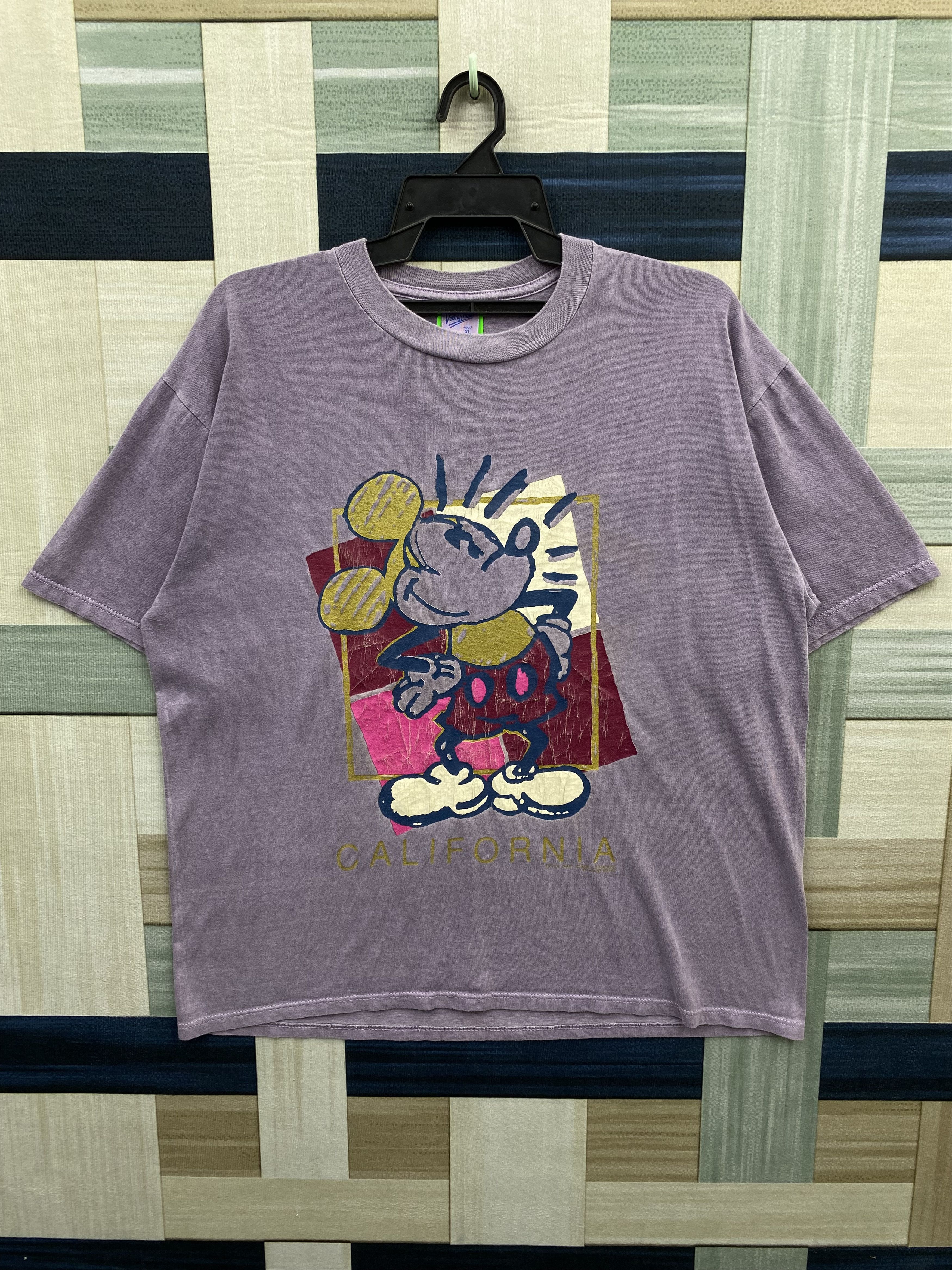 Mickey Mouse Vintage 90's Mickey Mouse California T-Shirt Size US XL / EU 56 / 4 - 1 Thumbnail