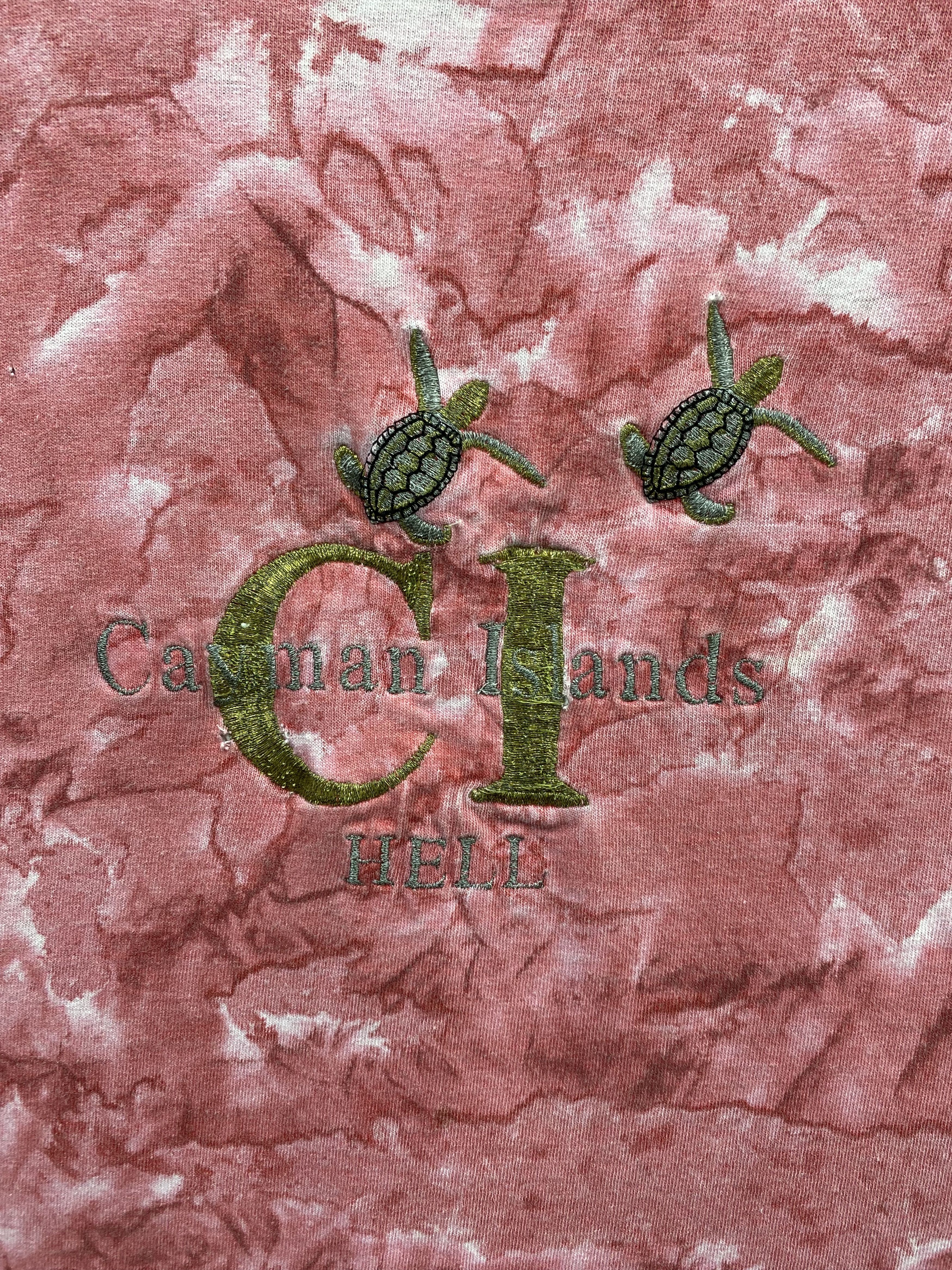 Vintage Vintage 90's Cayman Islands Hell T-Shirt Size US XL / EU 56 / 4 - 2 Thumbnail