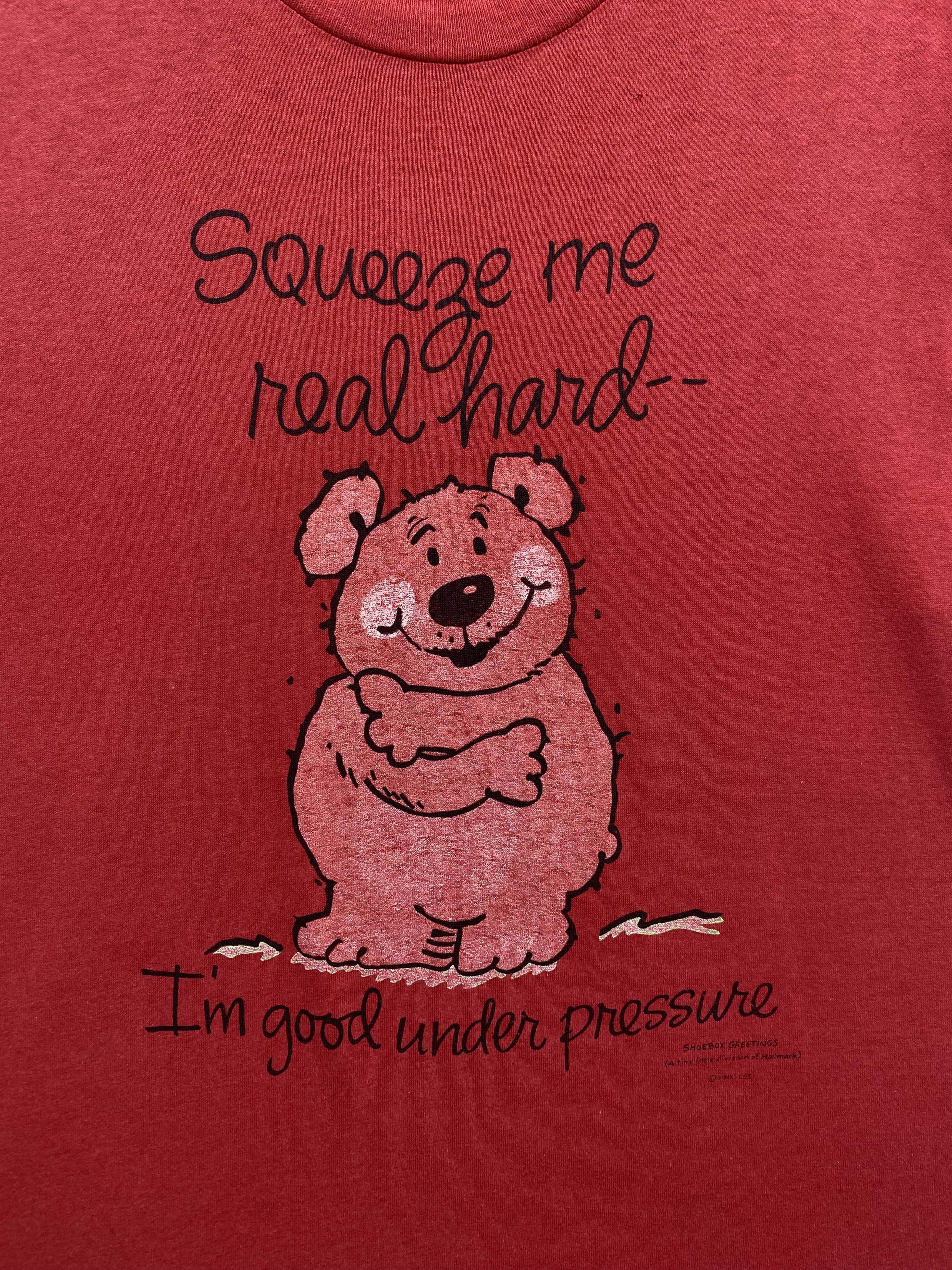 Vintage Vintage 80's Squeeze me Real Hard Humor Graphic T-Shirt Size US L / EU 52-54 / 3 - 2 Thumbnail