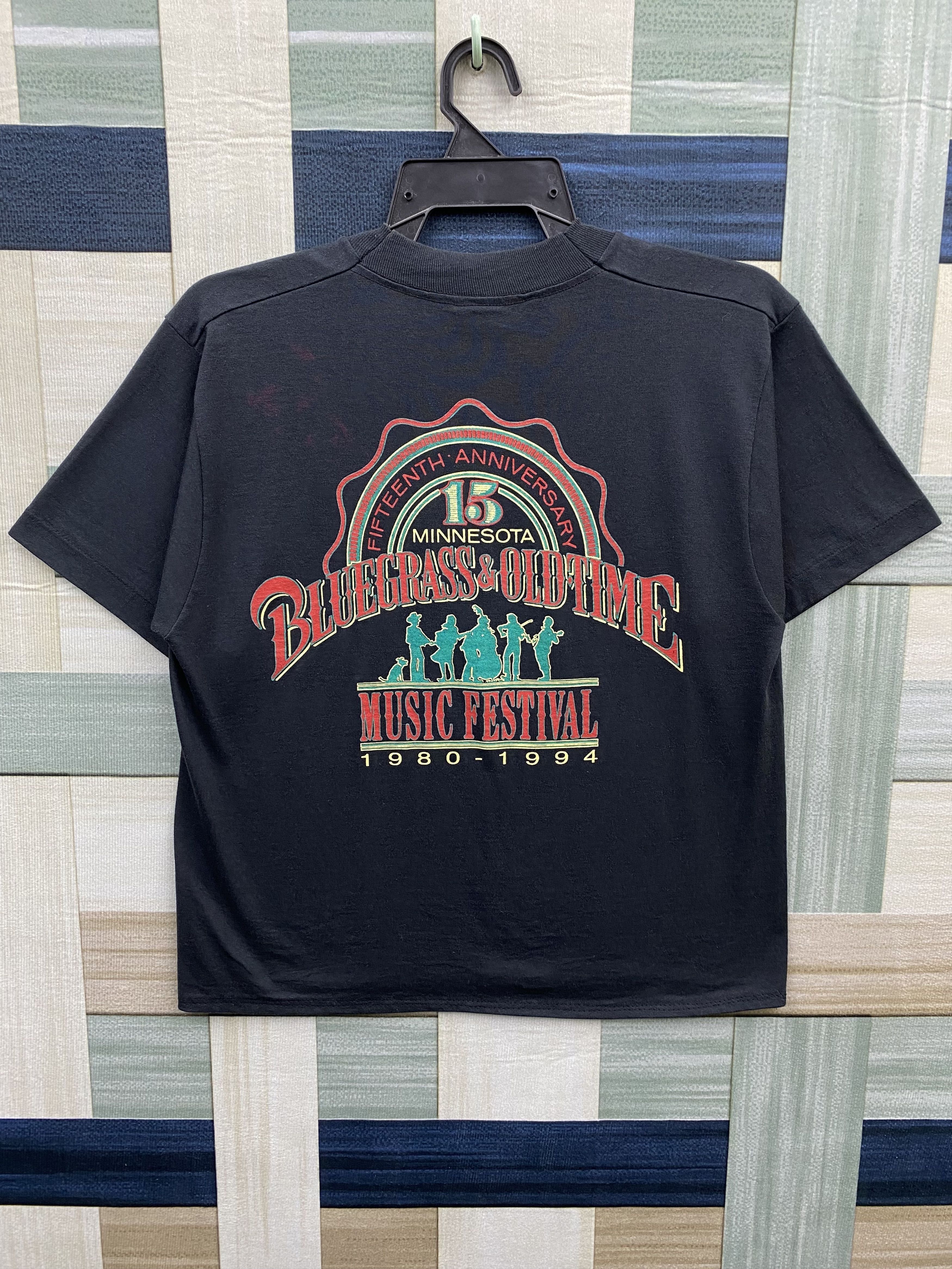 Vintage Vintage 90's Bluegrass & Old time Music Fest T-Shirt Size US S / EU 44-46 / 1 - 2 Thumbnail