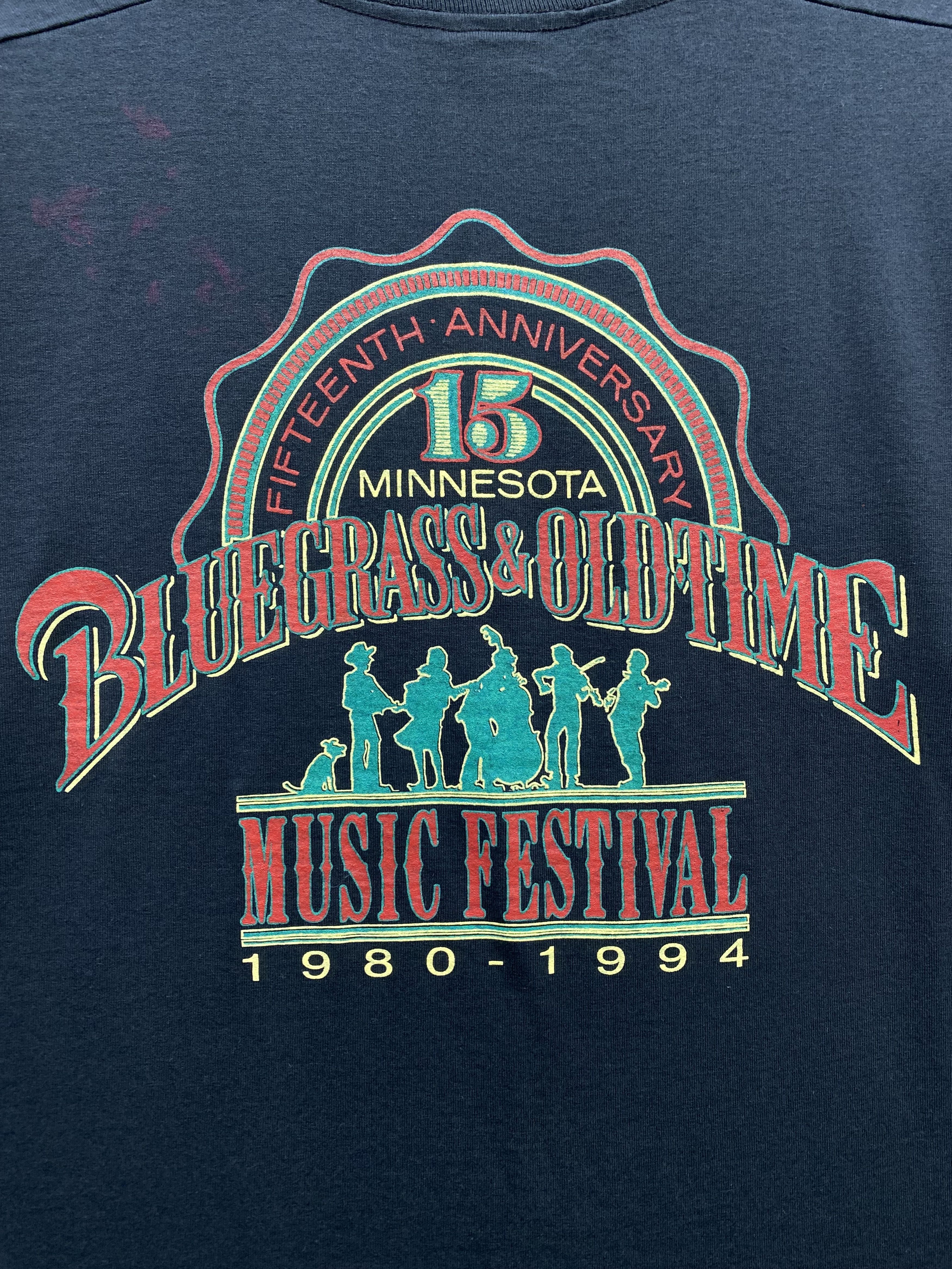 Vintage Vintage 90's Bluegrass & Old time Music Fest T-Shirt Size US S / EU 44-46 / 1 - 6 Thumbnail