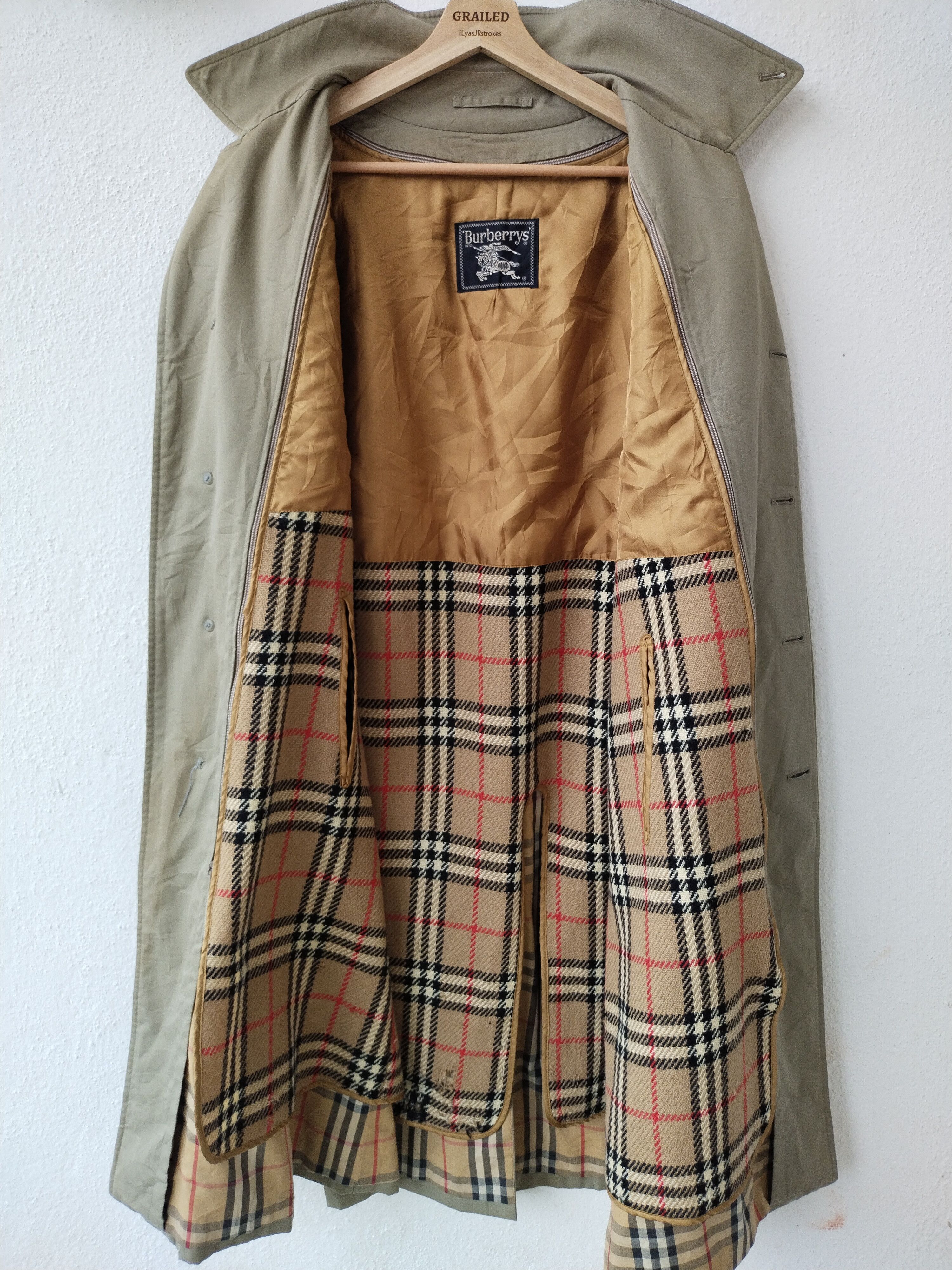Burberry Vintage Burberry Trench Coat UNISEX Size L / US 10 / IT 46 - 11 Thumbnail