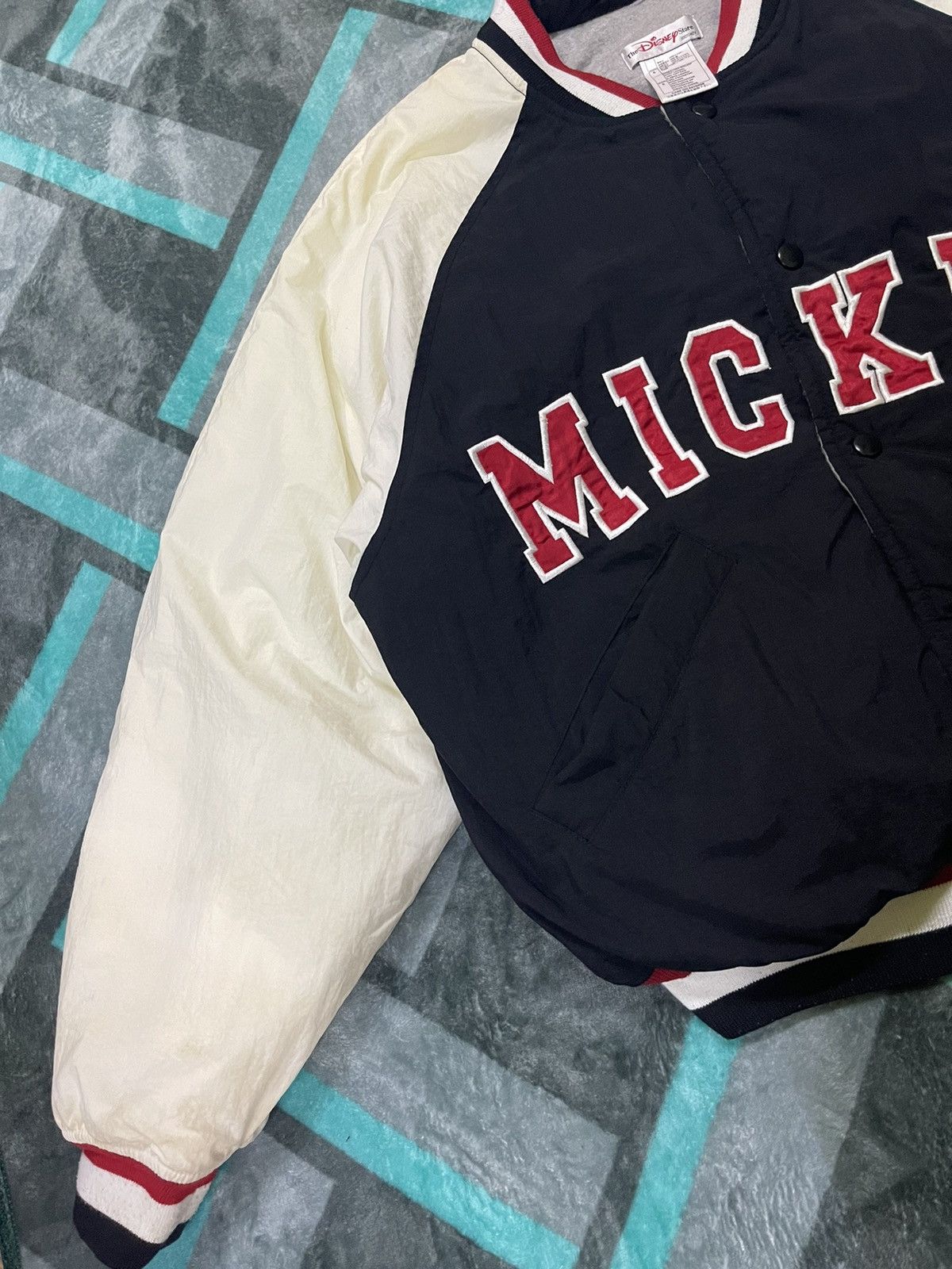 Disney 📌Binding Offer📌 VINTAGE DISNEY MICKEY MOUSE VARSITY JACKET Size US S / EU 44-46 / 1 - 5 Thumbnail