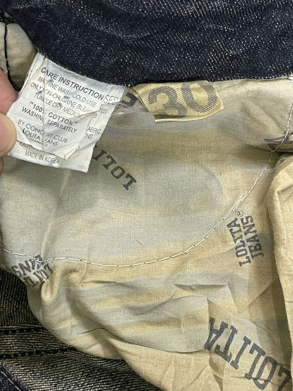 Japanese Brand VINTAGE LOLITA JEANS RARE DESIGN Size US 33 - 15 Thumbnail