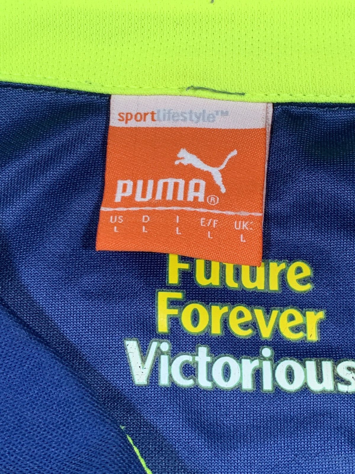 Puma × Vintage Puma Arsenal 3rd Shirt 2014-15 Blue Green Soccer jersey Size US L / EU 52-54 / 3 - 7 Thumbnail