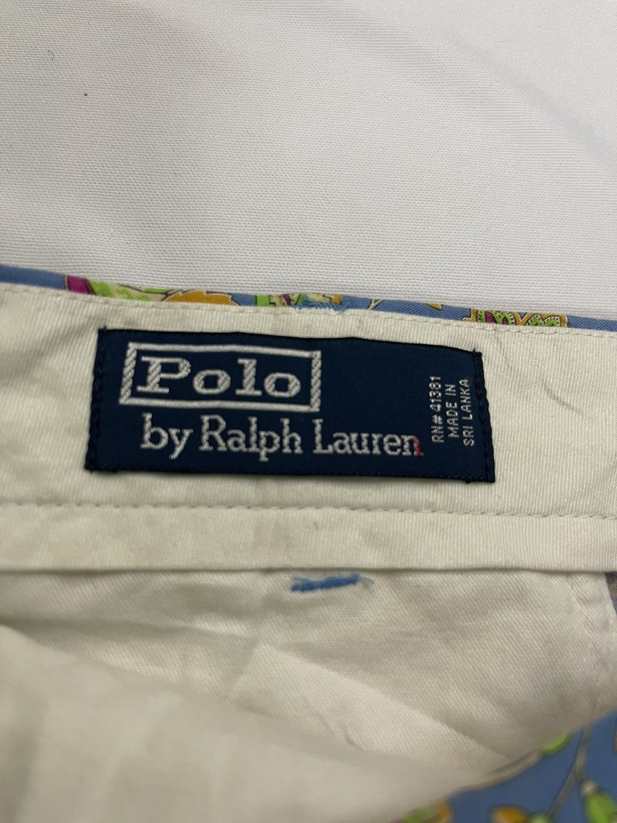 Polo Ralph Lauren VINTAGE POLO RALPH LAUREN FLORAL BRIGHT PAISLEY PANTS Size US 35 - 7 Thumbnail