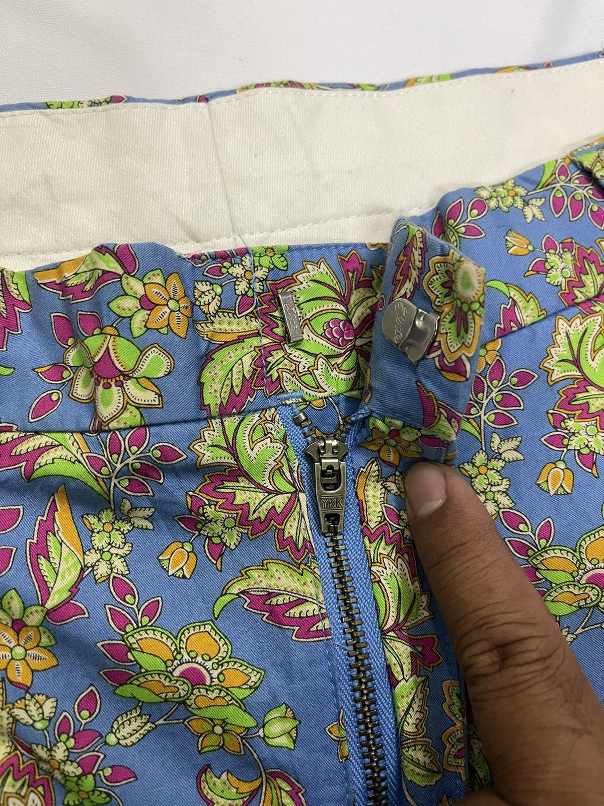 Polo Ralph Lauren VINTAGE POLO RALPH LAUREN FLORAL BRIGHT PAISLEY PANTS Size US 35 - 5 Thumbnail